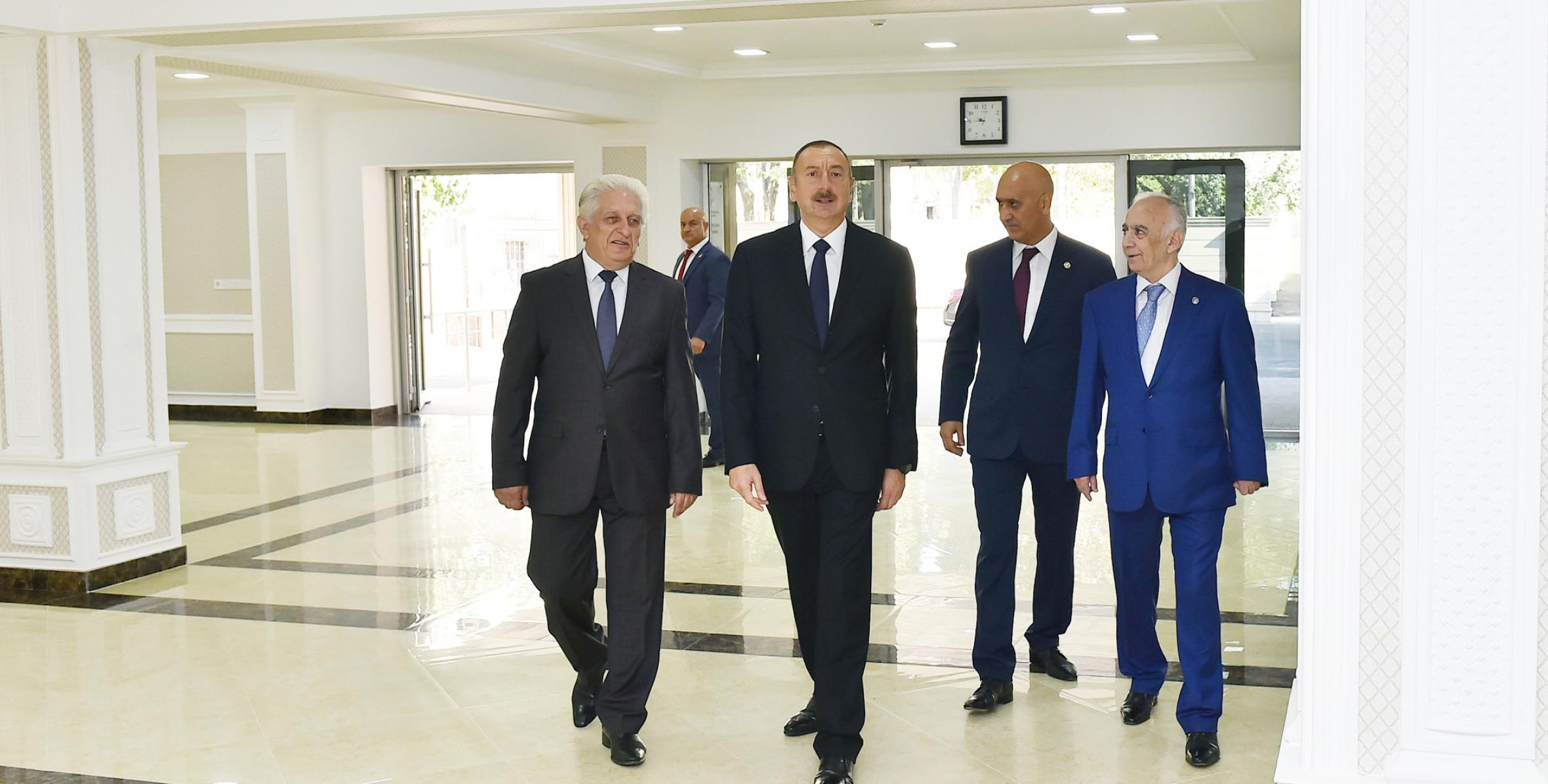 Ilham Aliyev viewed new education block of school No. 12 in Baku