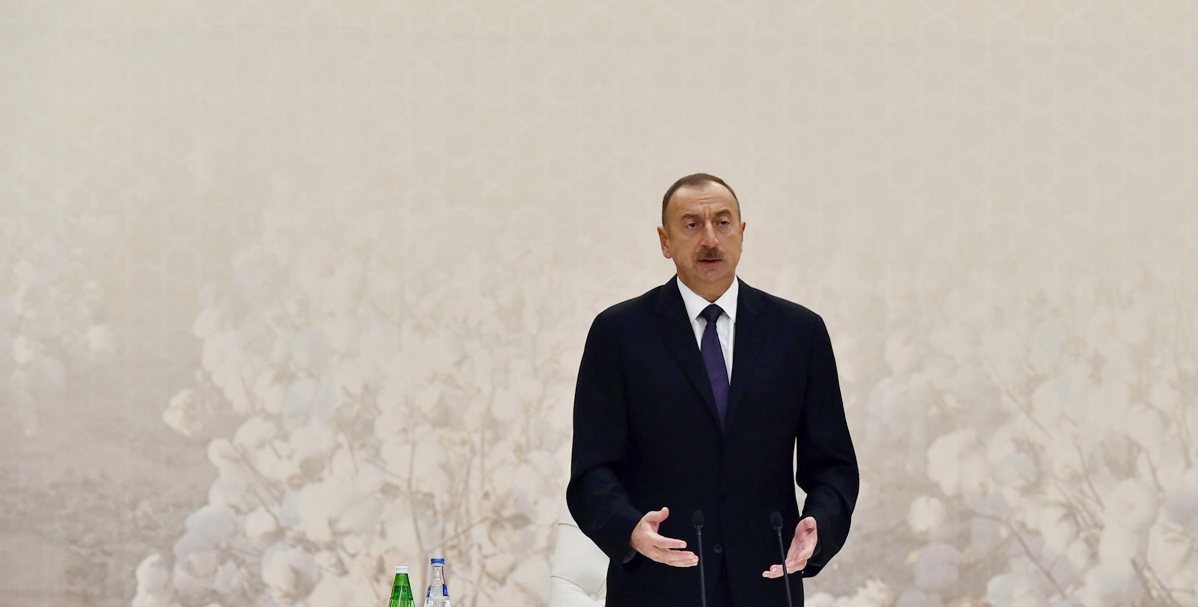 Visit of Ilham Aliyev to Sabirabad