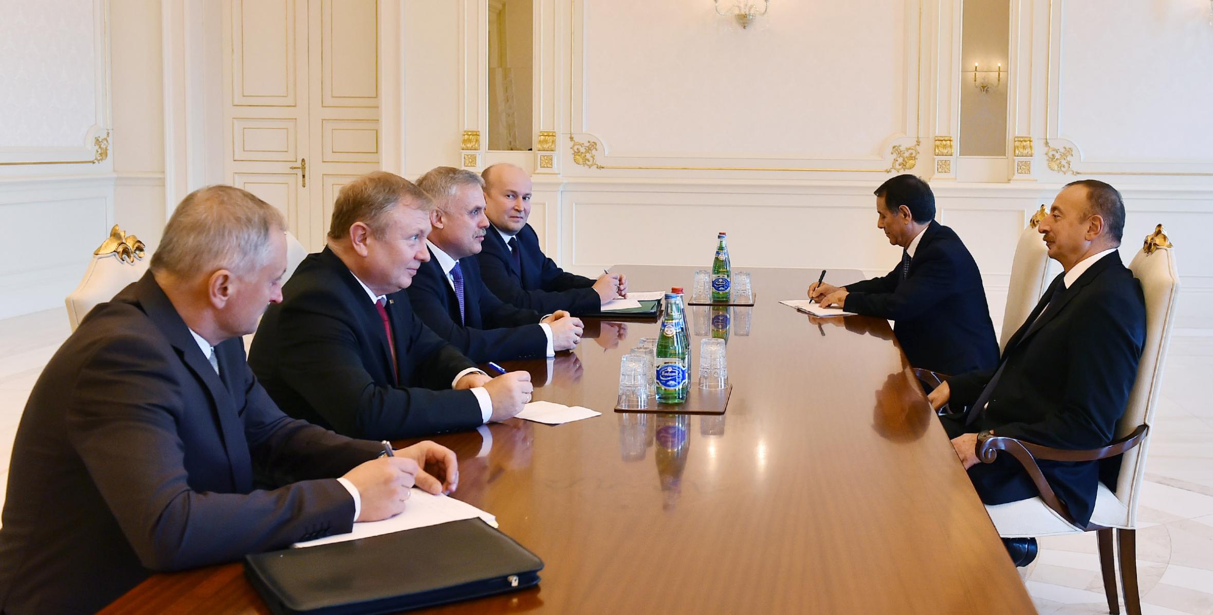 Ilham Aliyev received delegation led by State Secretary of Belarusian Security Council