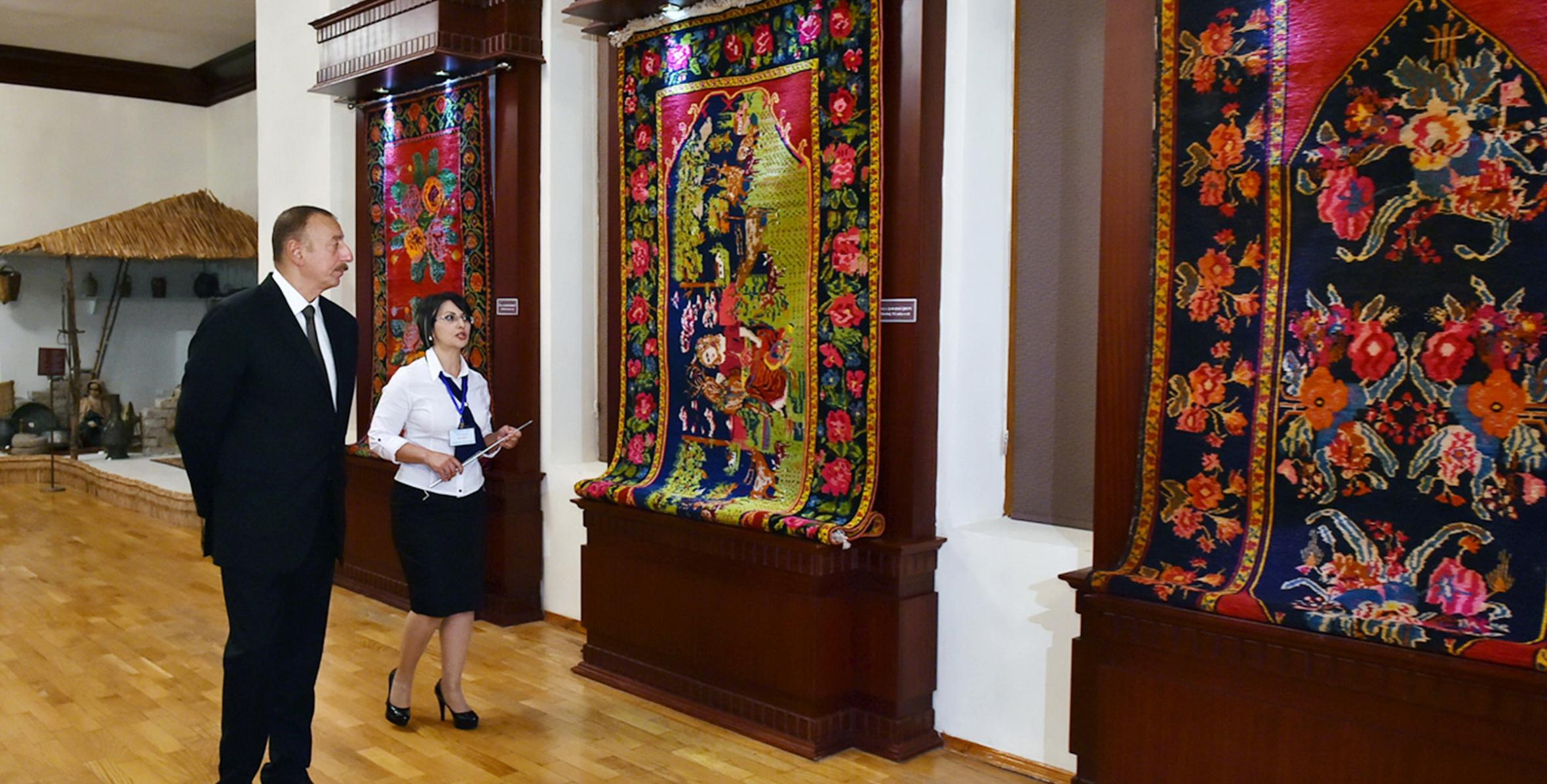 Ильхам Алиев принял участие в открытии Мингячевирского городского исторического музея