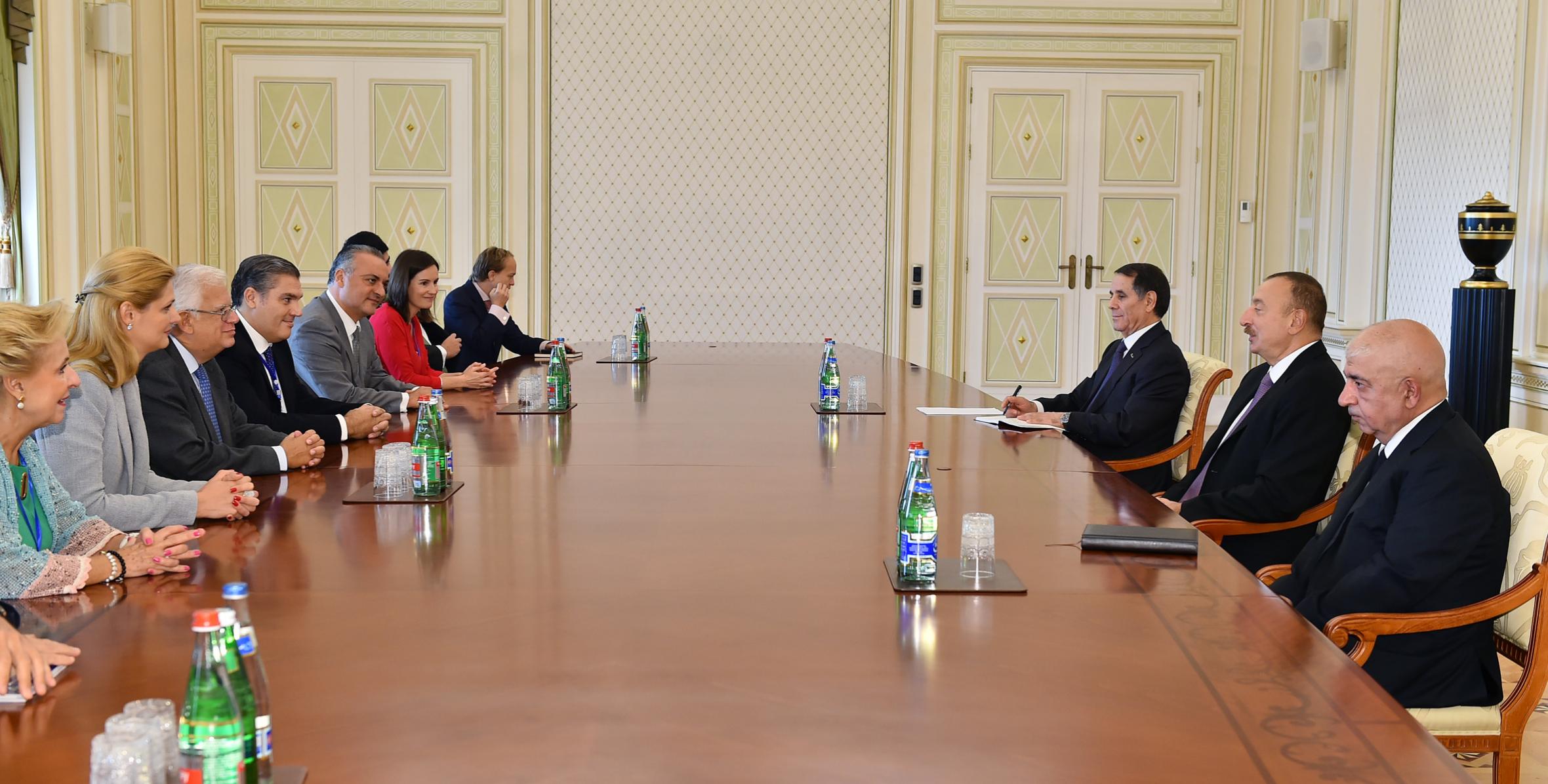Ilham Aliyev received delegation of European People's Party