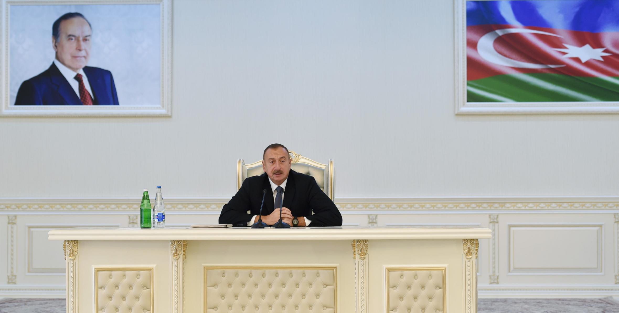 Заключительная речь Ильхама Алиева на открытии здания Центра Гейдара Алиева в Сумгайыте