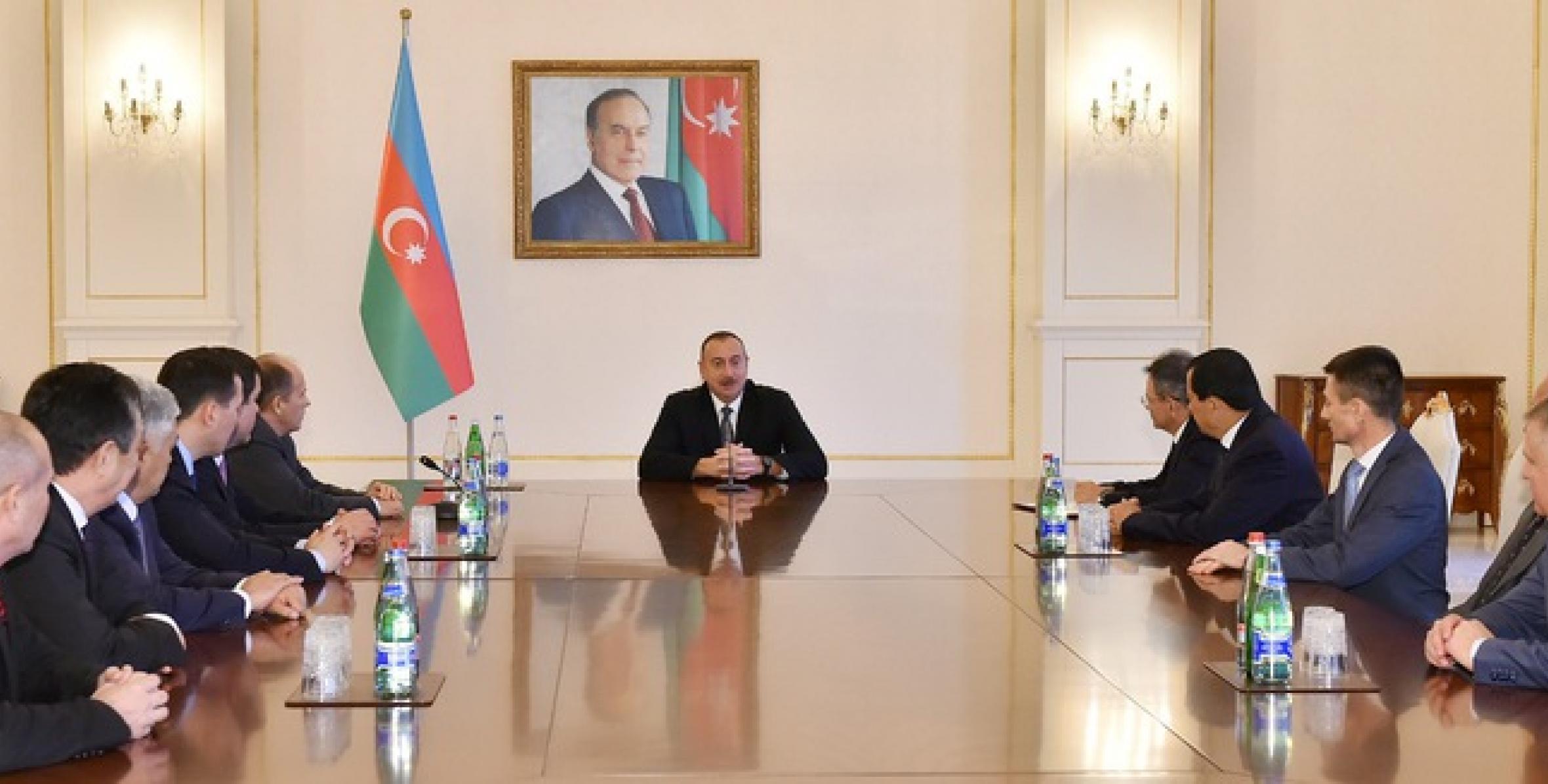 Речь Ильхама Алиева на приеме участников проходящего в Баку заседания Совета руководителей органов безопасности и спецслужб государств–участников СНГ