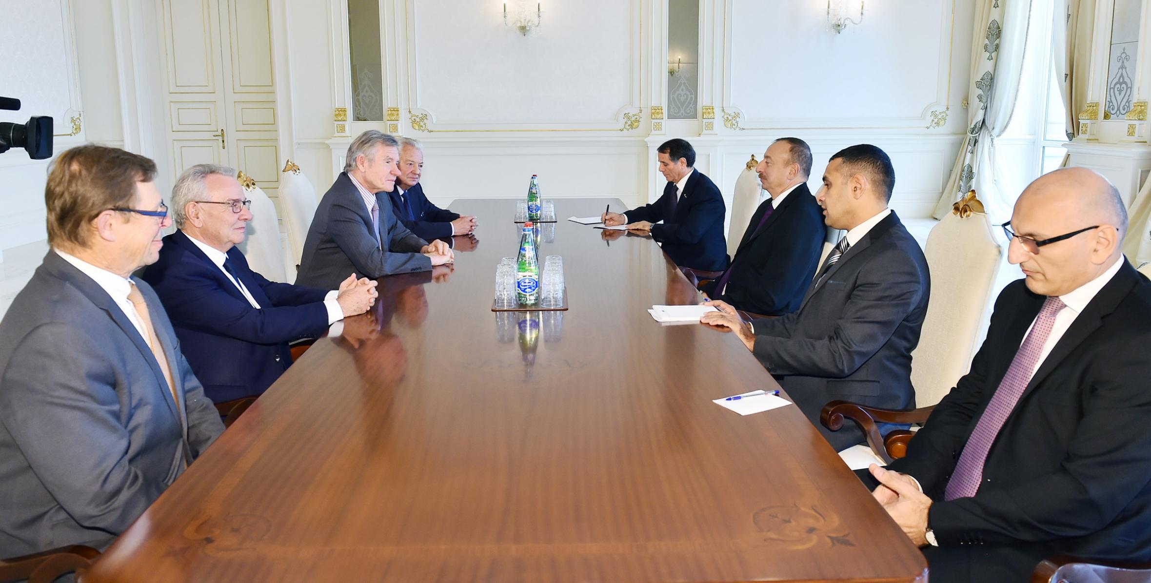 Ilham Aliyev received delegation led by President of Association of Friends of Azerbaijan in France
