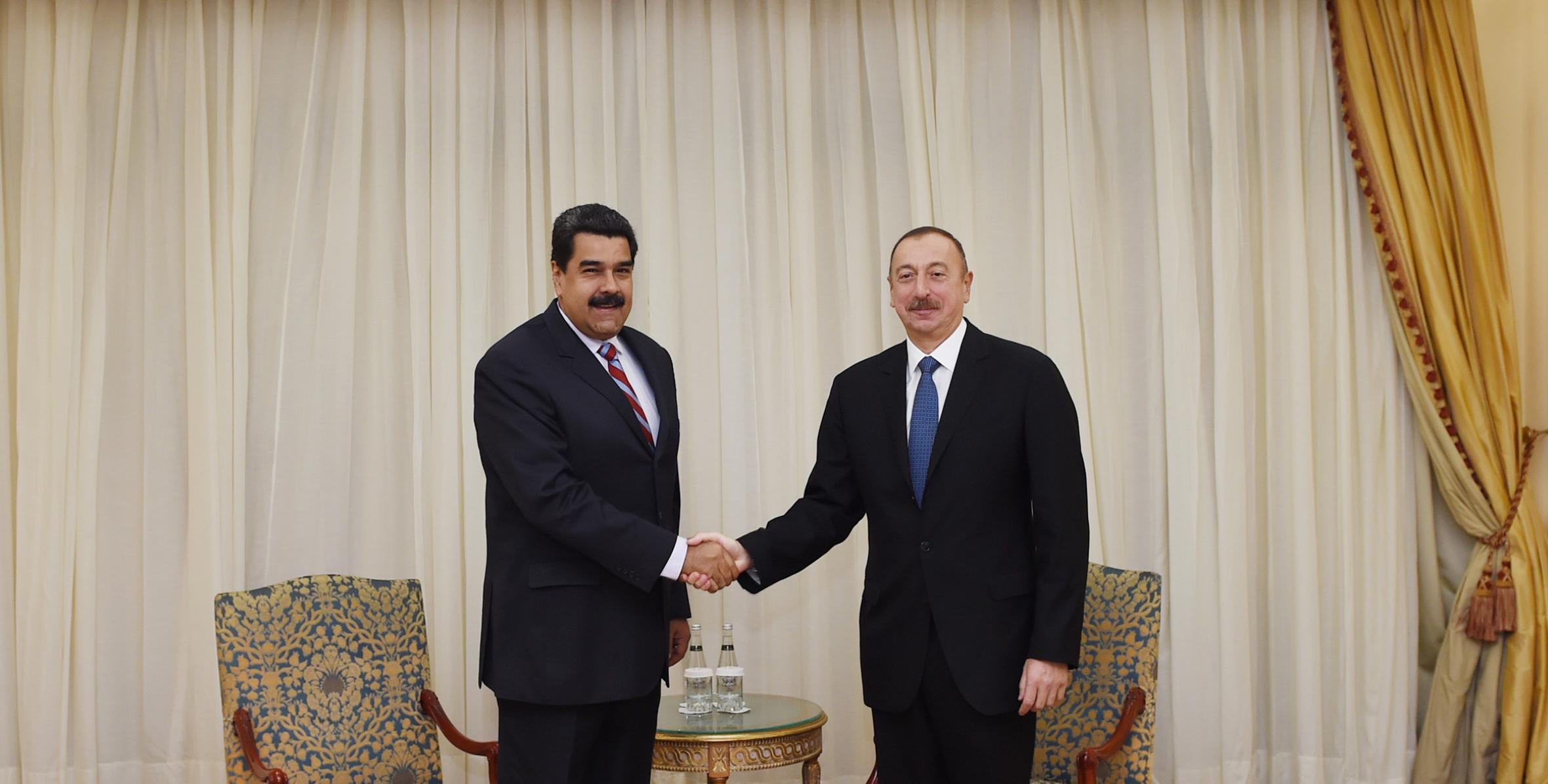 Ilham Aliyev met with Venezuelan President Nicolas Maduro in Istanbul