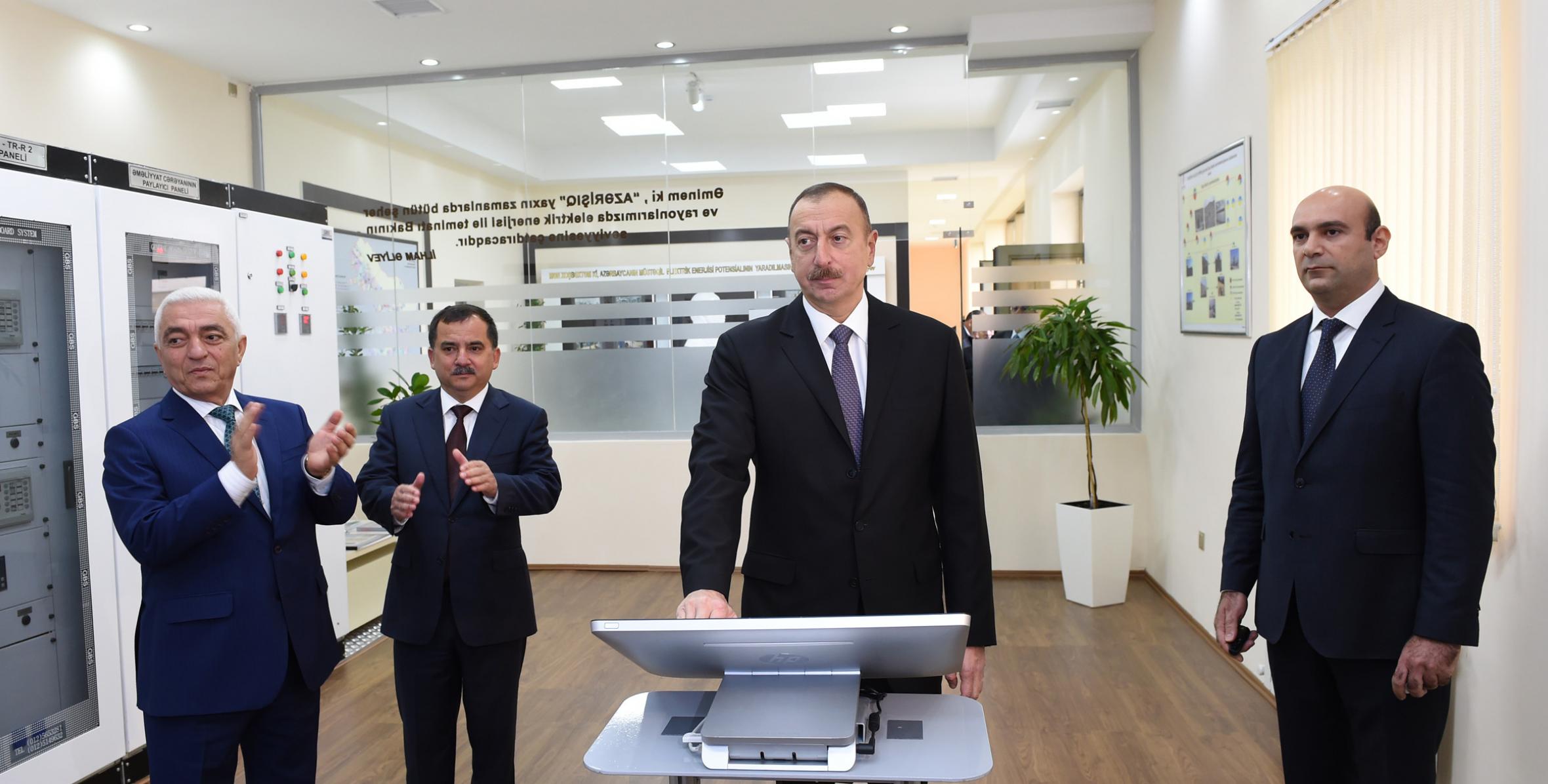 Ильхам Алиев принял участие в церемонии открытия 110/35/6-киловольтной подстанции «Даш Салахлы» в Газахском районе