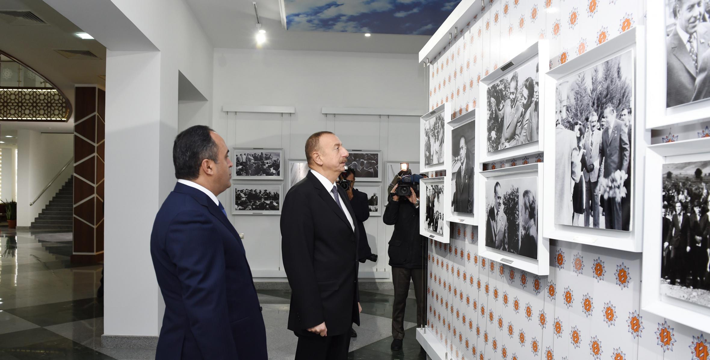 Ilham Aliyev viewed newly renovated Heydar Aliyev Center in Aghstafa