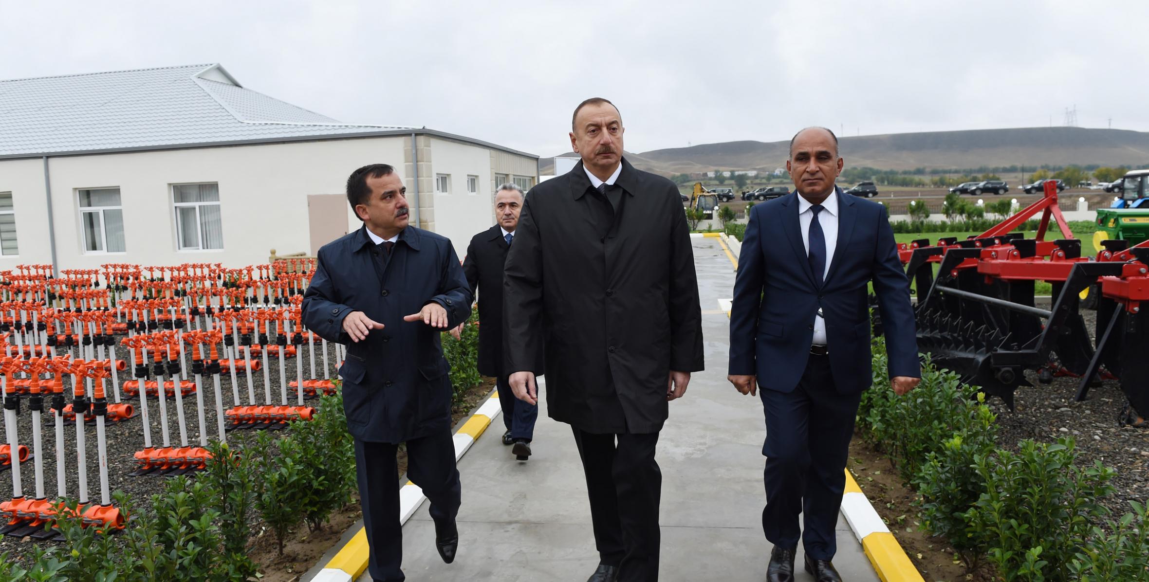 Ilham Aliyev attended opening of “Birinci Şıxlı” farm in Qazakh