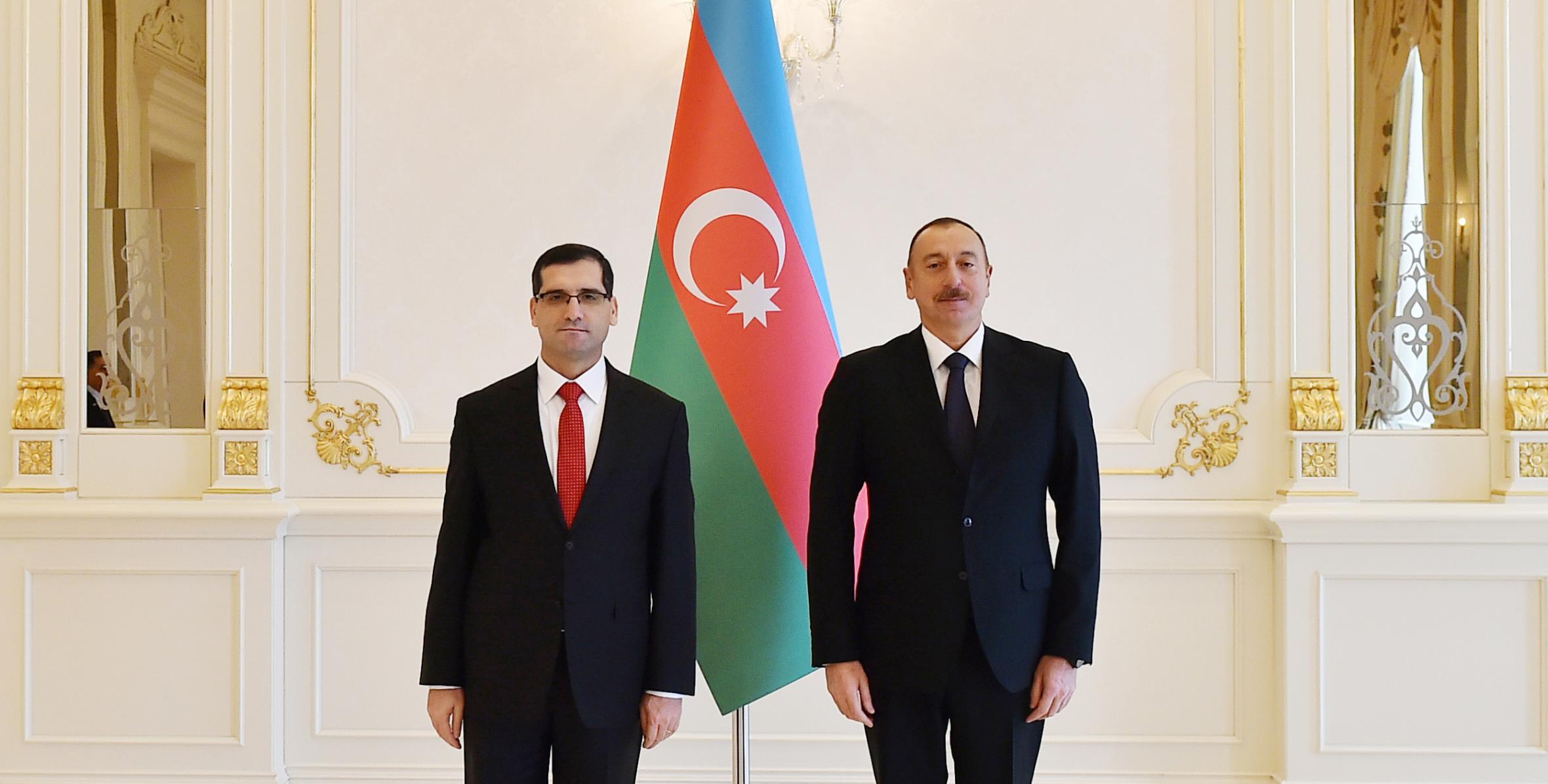 Ilham Aliyev received credentials of the newly-appointed Ambassador of Turkey