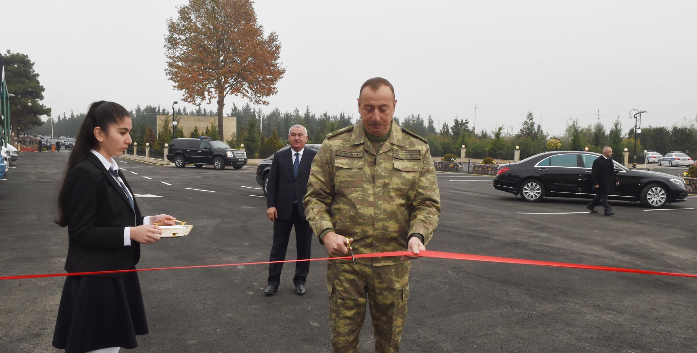 Ilham Aliyev viewed new bus station complex in Horadiz