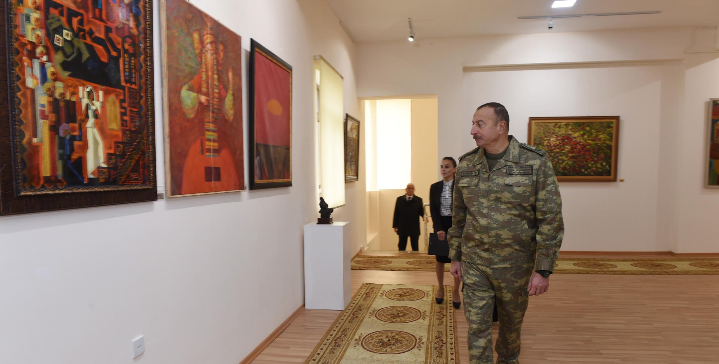 Ильхам Алиев принял участие в открытии Государственной художественной галереи в городе Горадиз