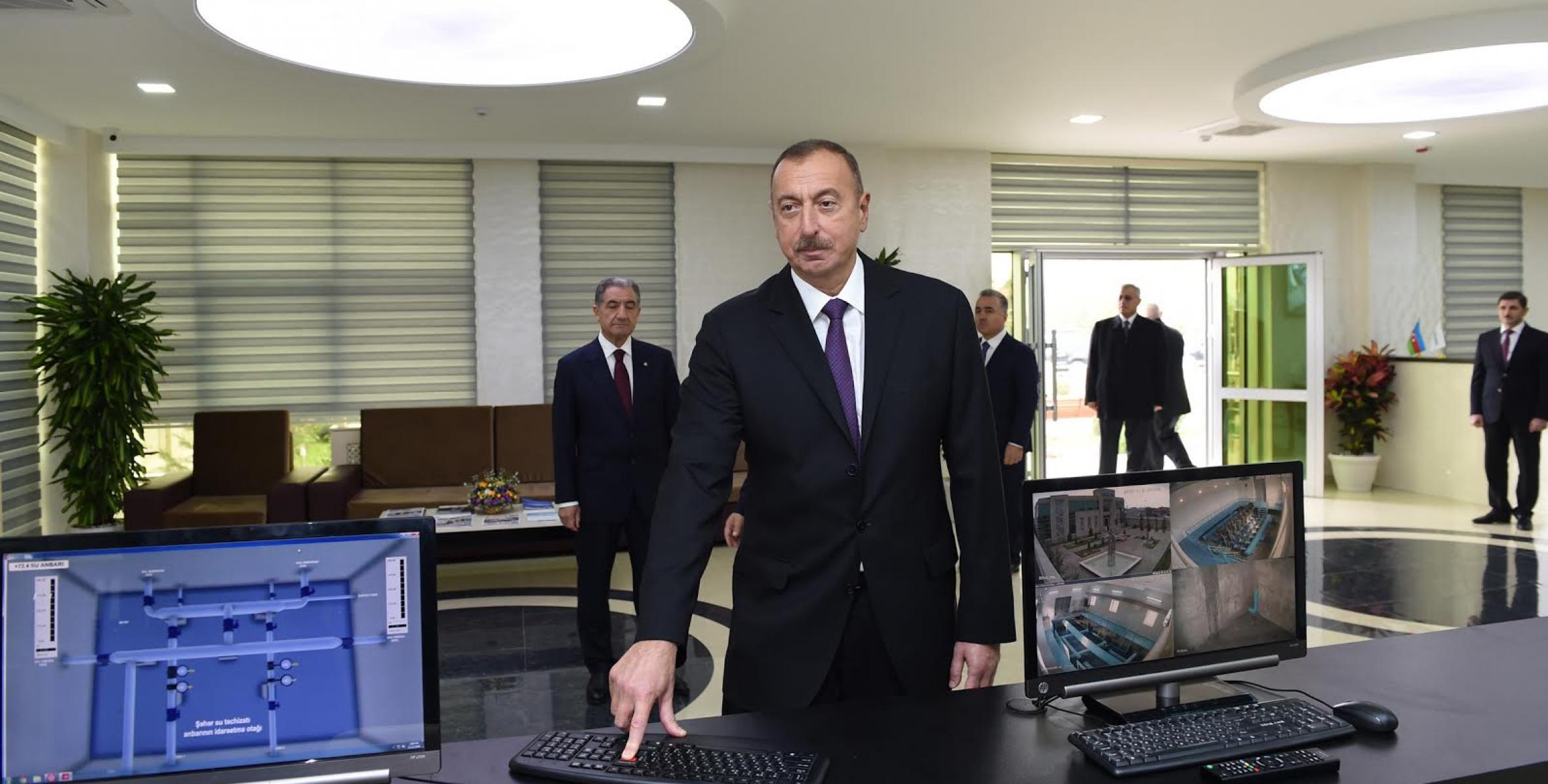 Ilham Aliyev launched Beylagan city water supply and sewerage system