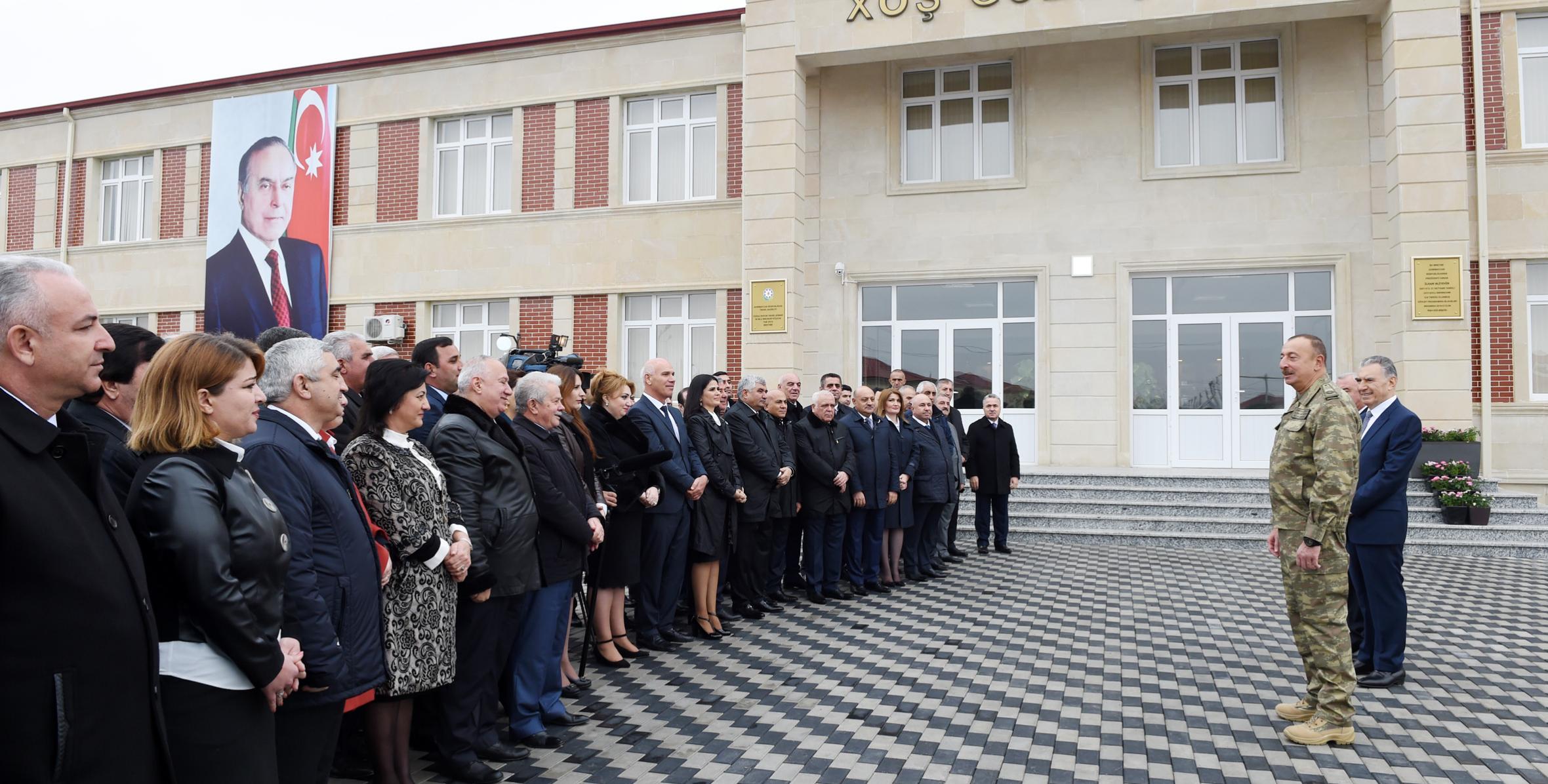 Speech by Ilham Aliyev during the visit of new residential settlement for IDPs in Fuzuli