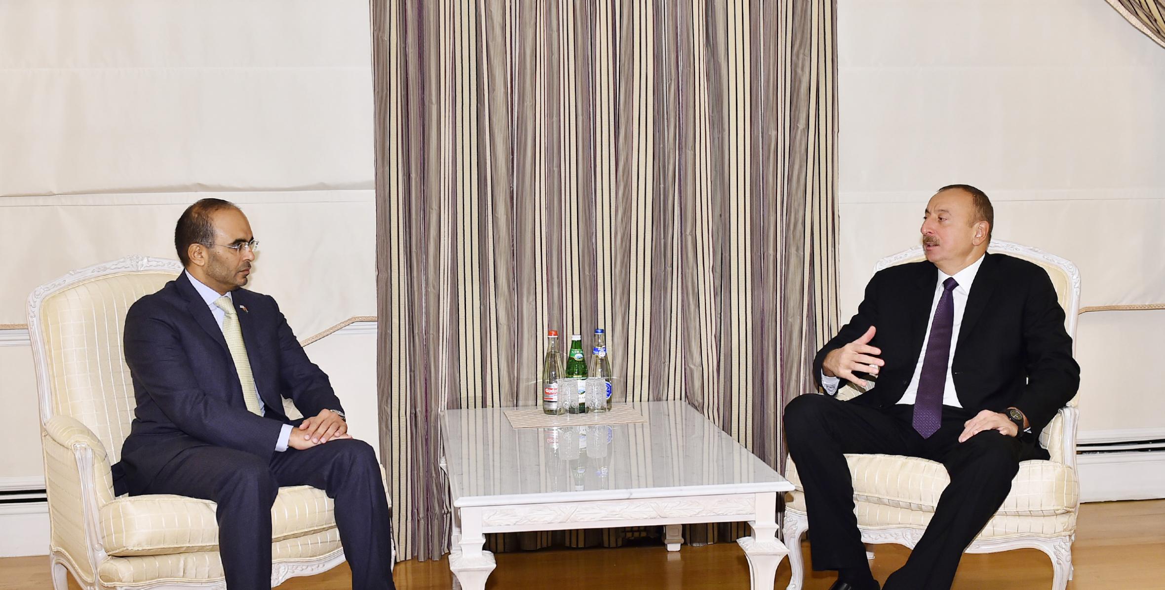 Ilham Aliyev received chairman of Dubai Chamber of Commerce and Industry