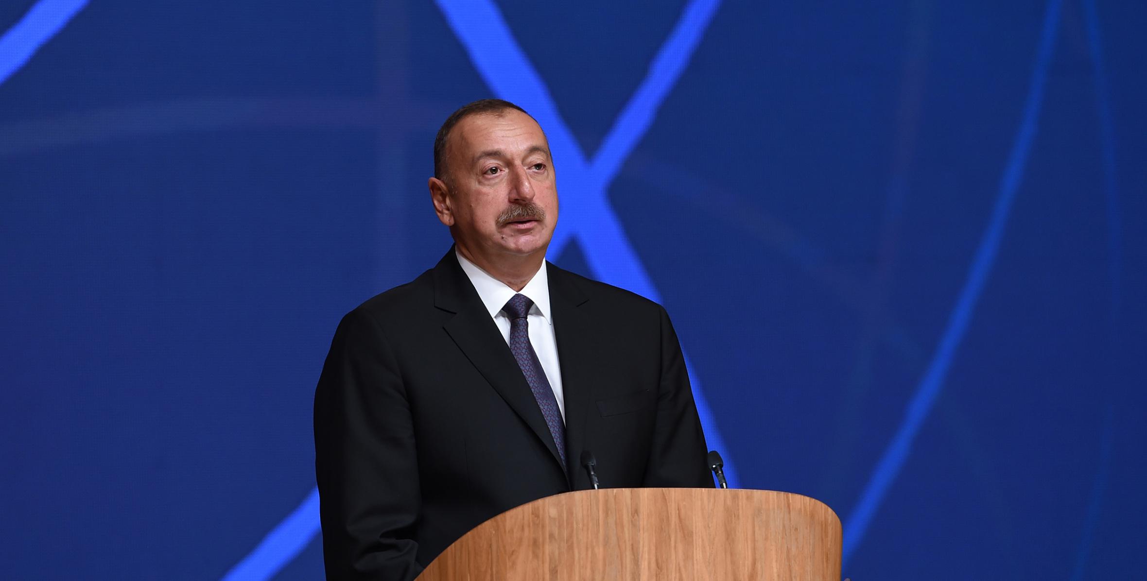 Речь Ильхама Алиева на церемонии открытия V Всемирного конгресса новостных агентств