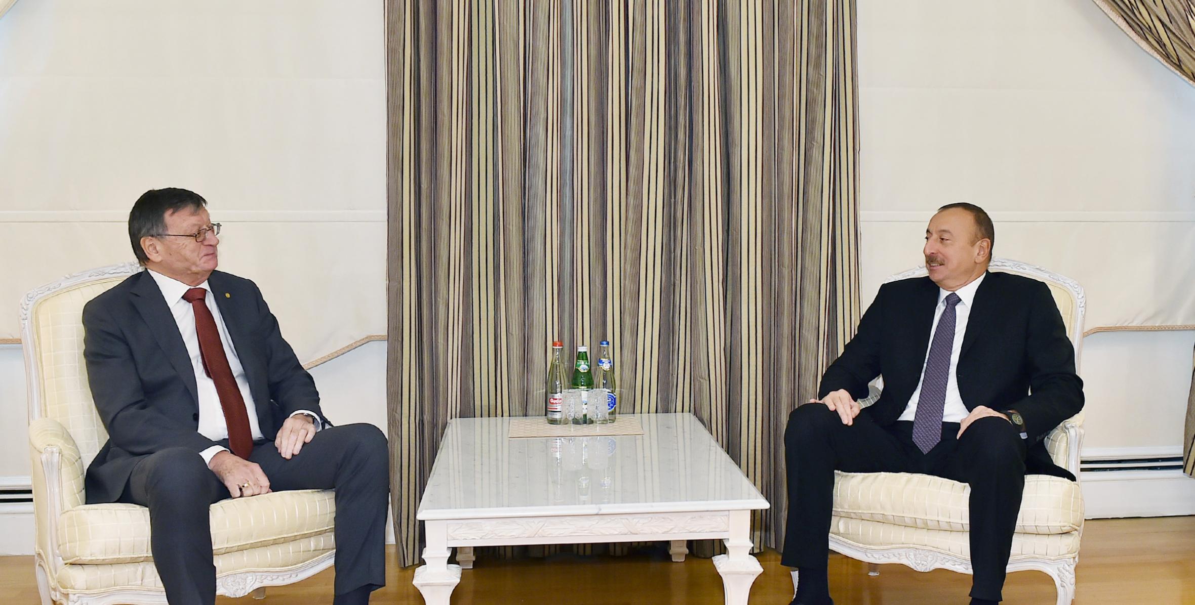 Ilham Aliyev received CEV President