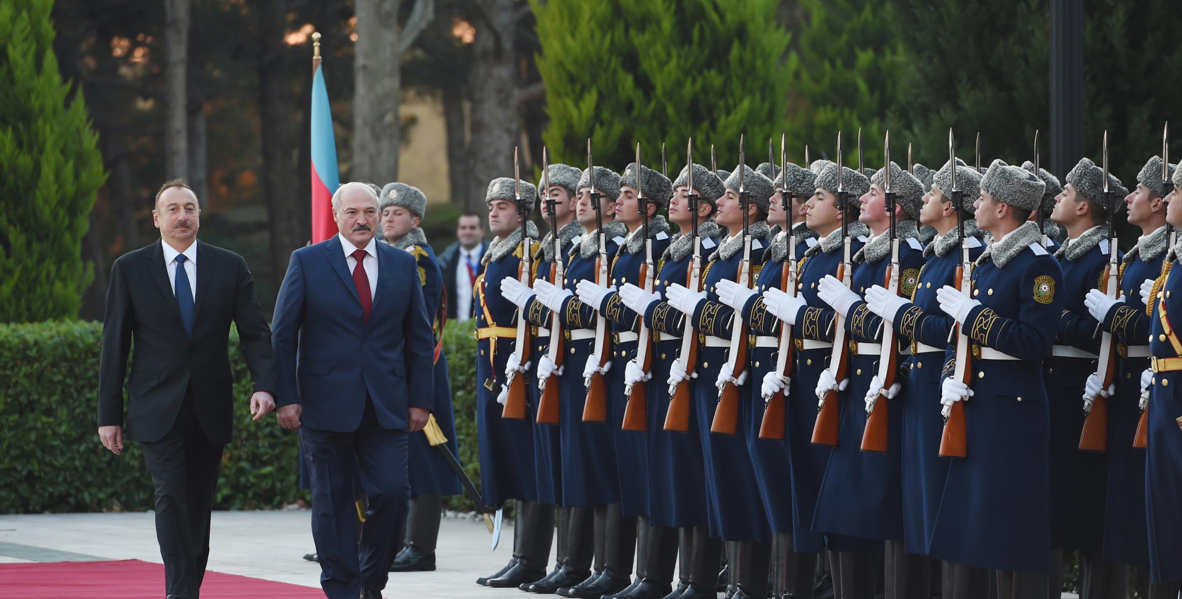 Official welcoming ceremony was held for Belarus President Alexander Lukashenko