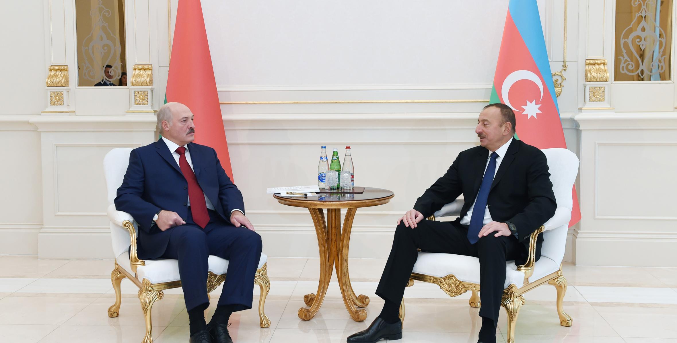 Состоялась встреча Ильхама Алиева и Президента Республики Беларусь Александра Лукашенко один на один