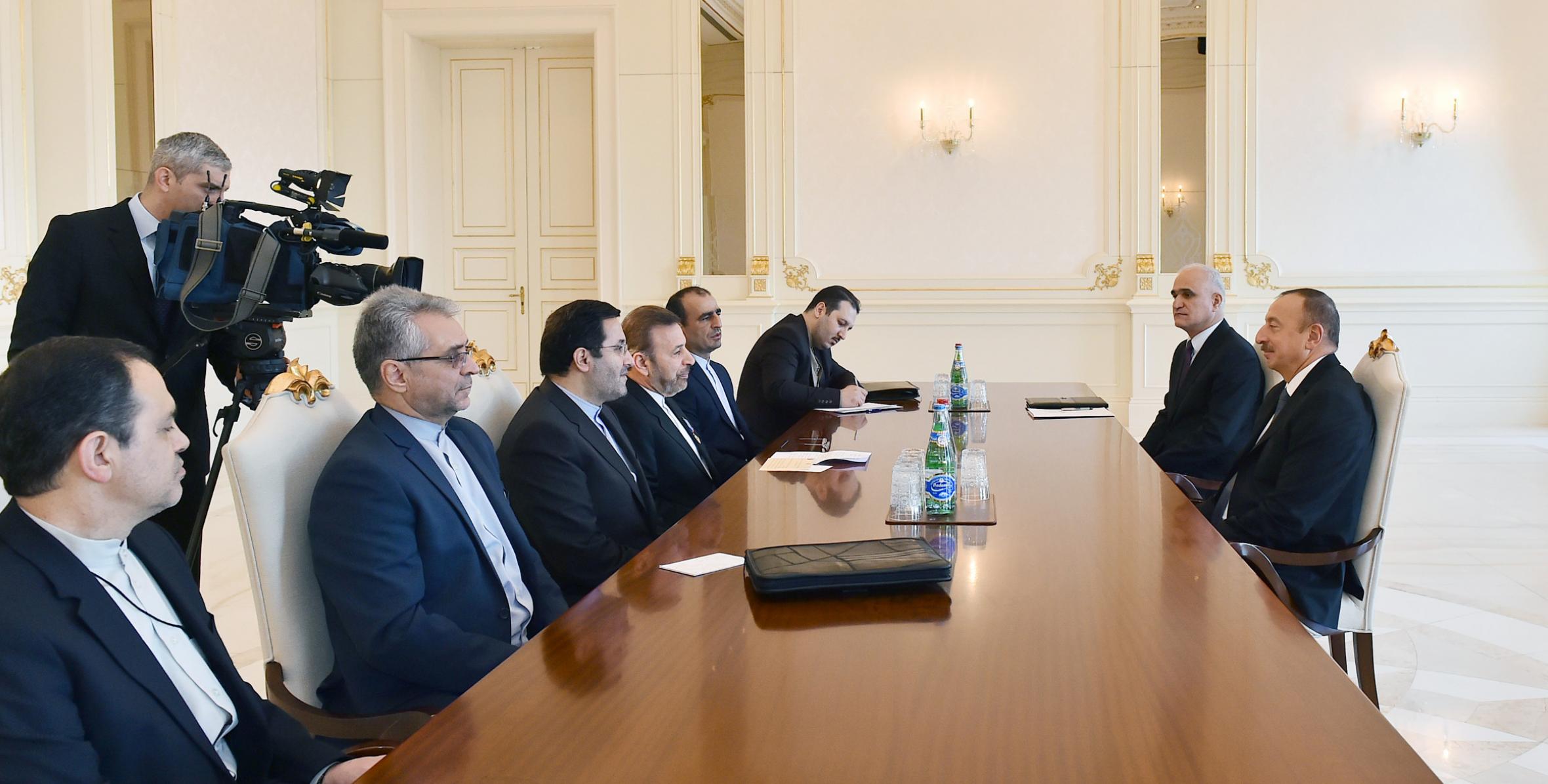 Ilham Aliyev received delegation led by Iranian Minister of Information and Communications Technology