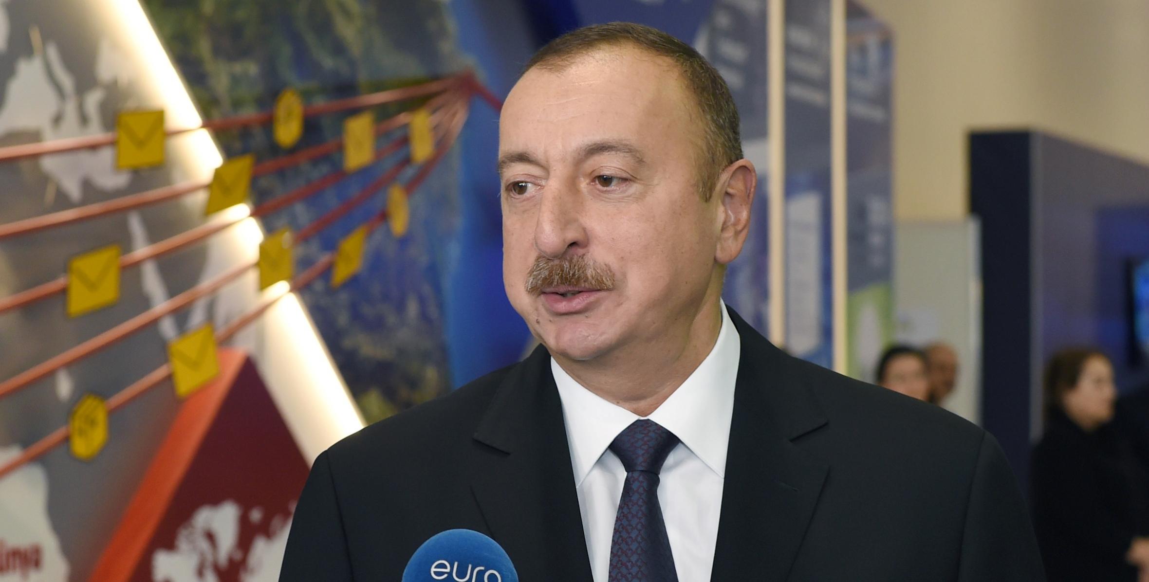 Ilham Aliyev responded to questions from Euronews and Russia-24 channels