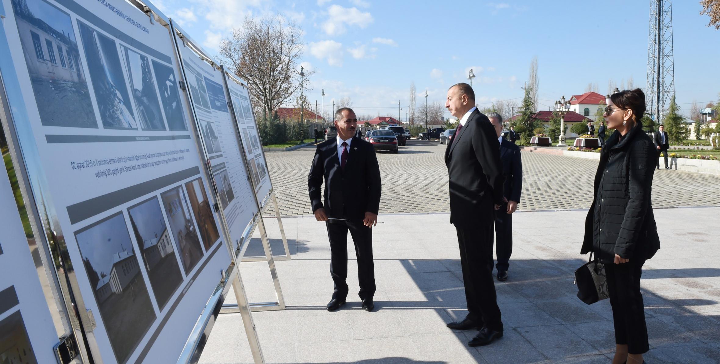 Ilham Aliyev arrived in Aghdam district for visit