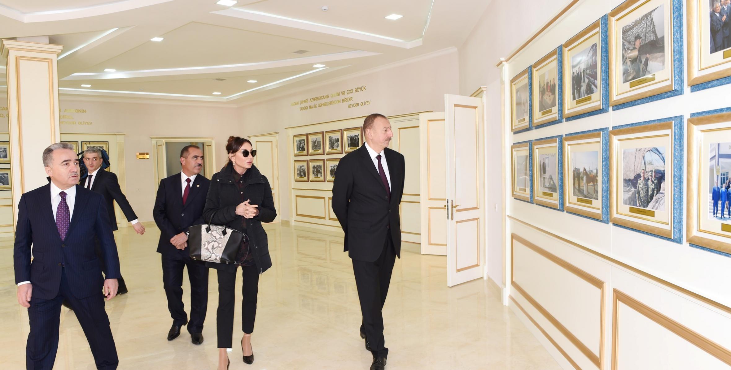 Ильхам Алиев принял участие в открытии Центра Гейдара Алиева в Агдаме