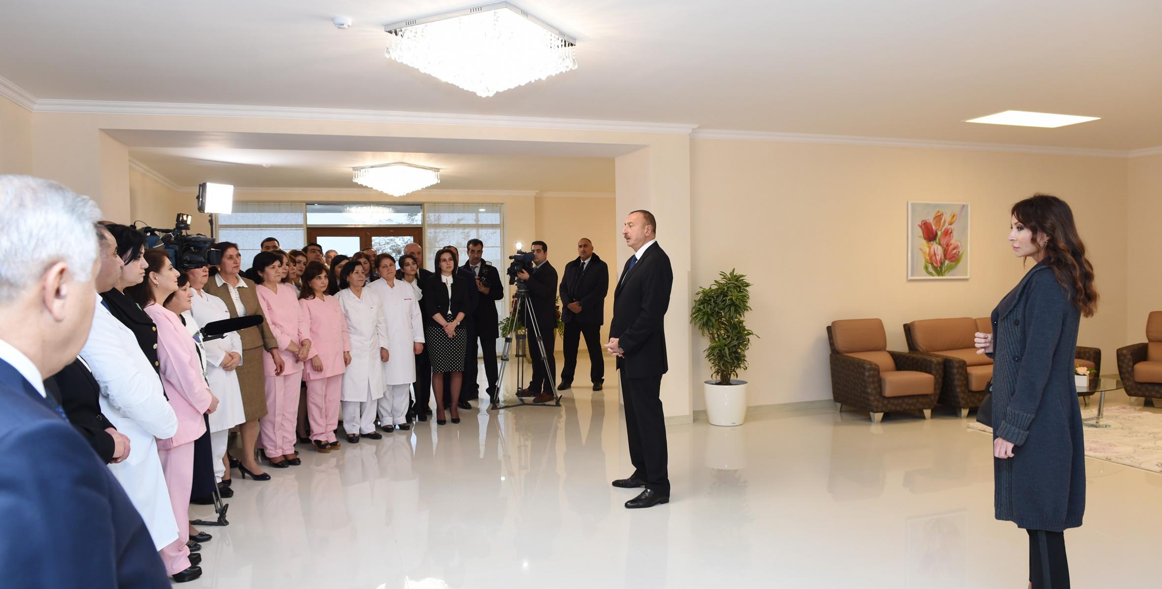 Speech by Ilham Aliyev  at the meeting with staff of the Zardab Central District Hospital and representatives of the district public