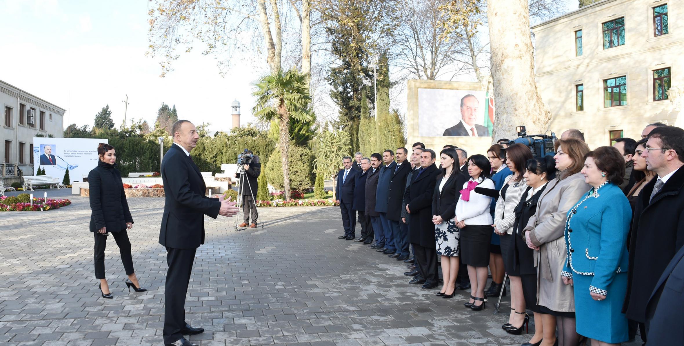 Speech by Ilham Aliyev  at the meeting  with  representatives of the general public in Tartar