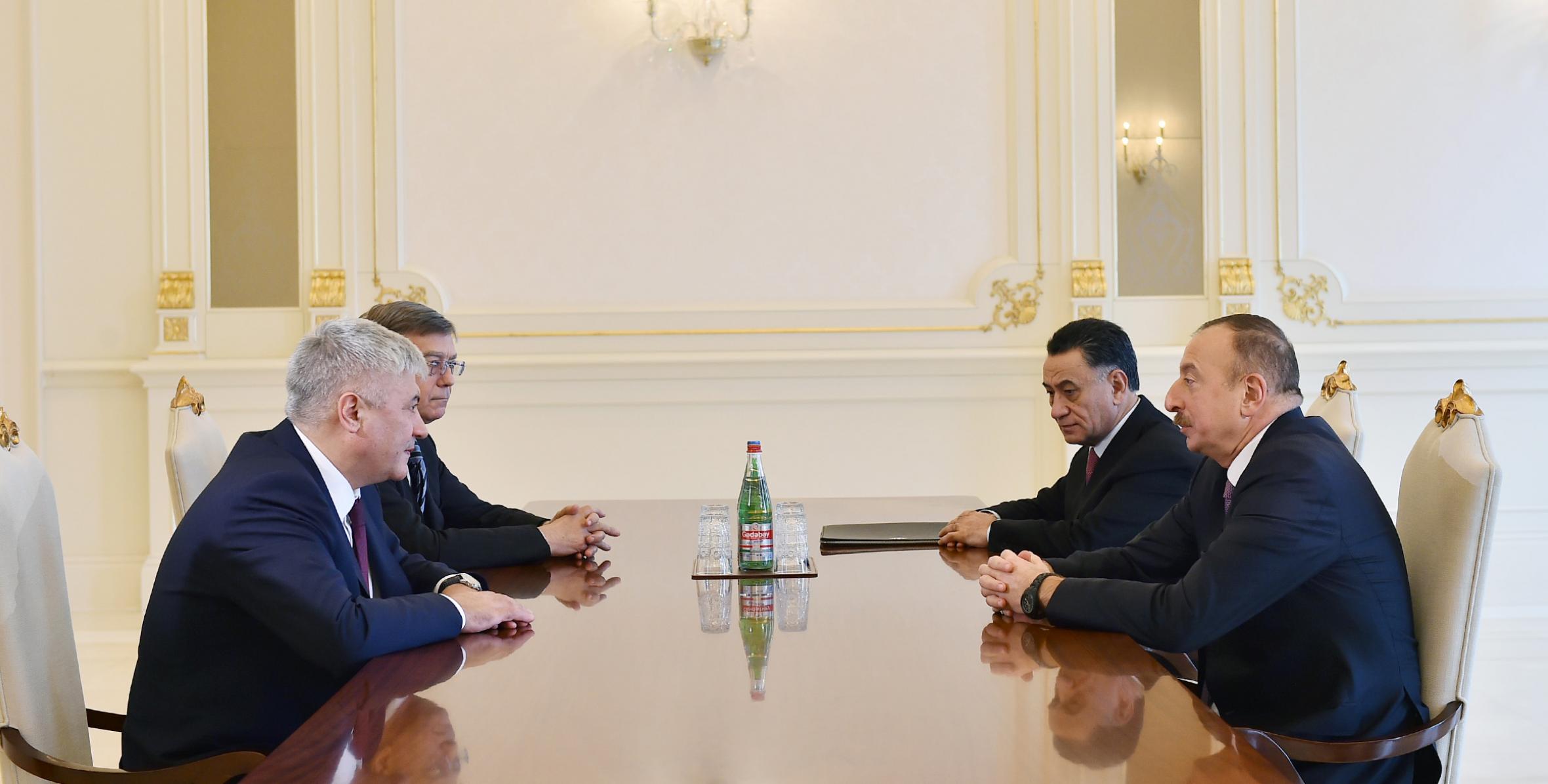 Ilham Aliyev received Russian Minister of Internal Affairs