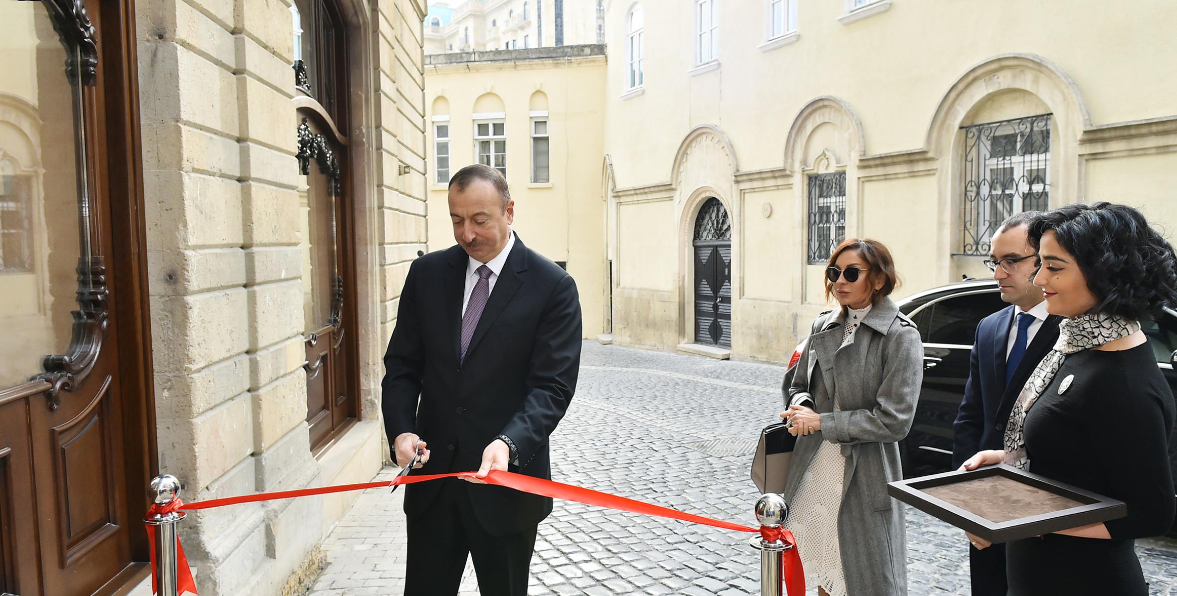 Ilham Aliyev attended opening of Marionette Theatre