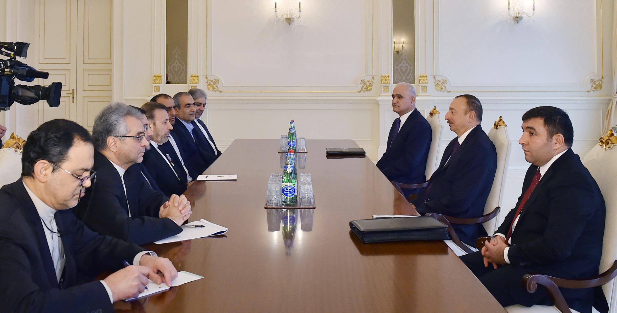 Ilham Aliyev received delegation led by Iranian Minister of Information and Communications Technology