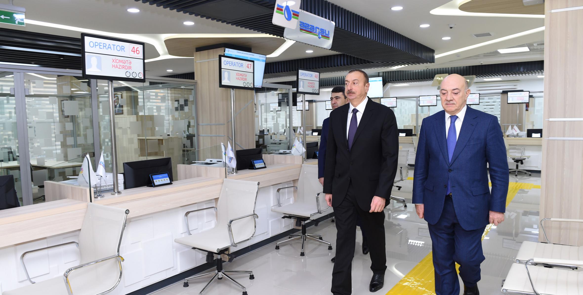 Ильхам Алиев принял участие в открытии Центра «ASAN Kommunal» номер 1