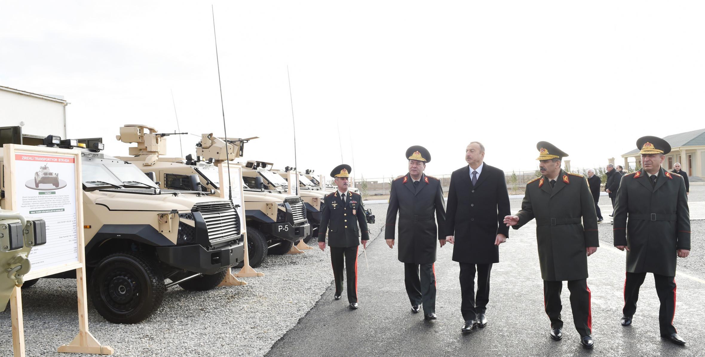 Ильхам Алиев принял участие в открытии нового военного городка Н-ской воинской части Министерства обороны