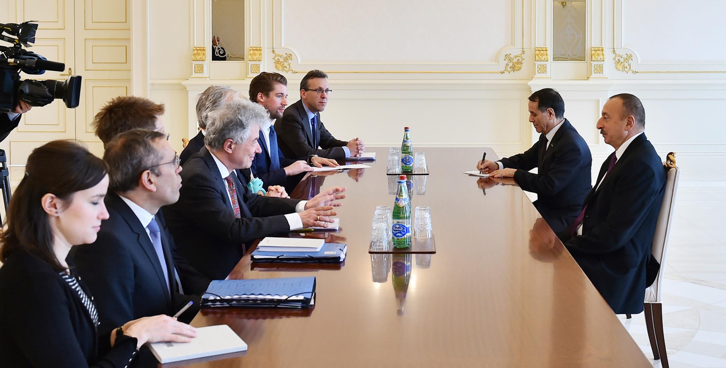 Ilham Aliyev received delegation led by Director General of European Commission