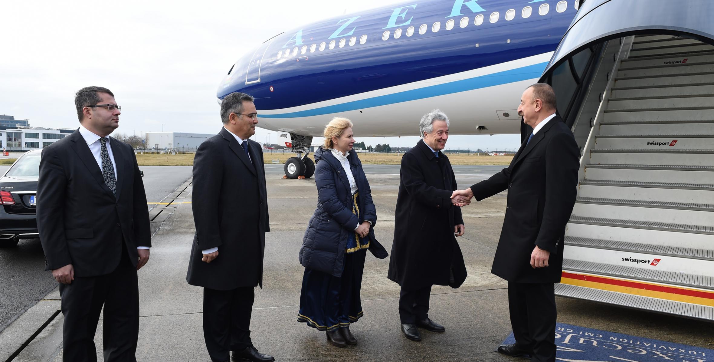 Ilham Aliyev arrived in Belgium