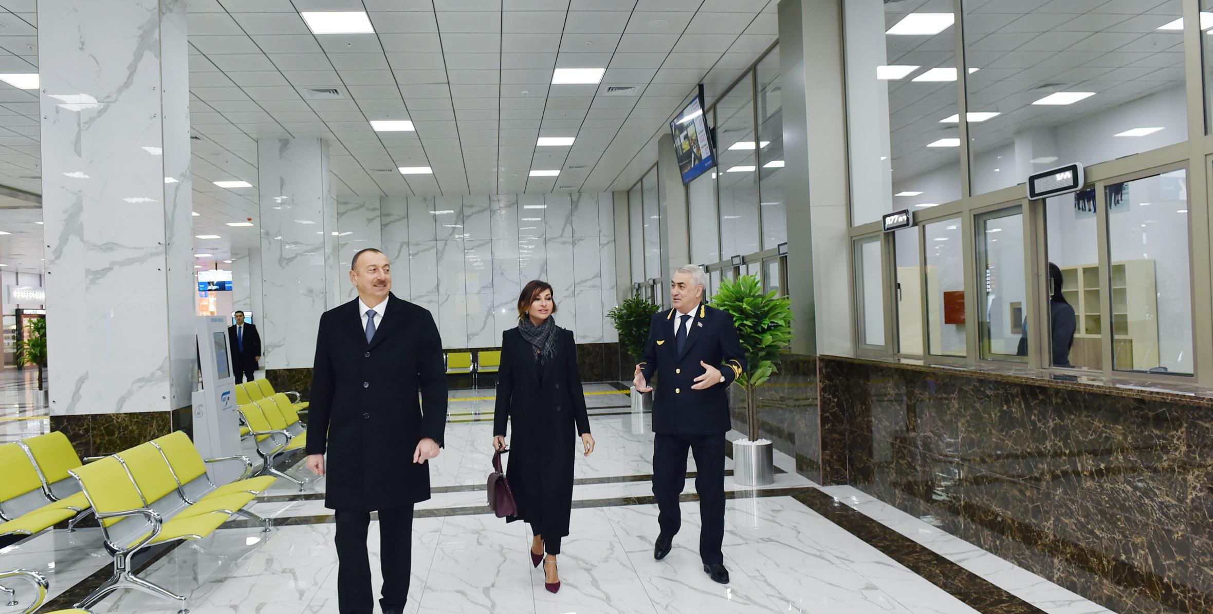 Ильхам Алиев ознакомился с условиями, созданными на Бакинском железнодорожном вокзале после реконструкции