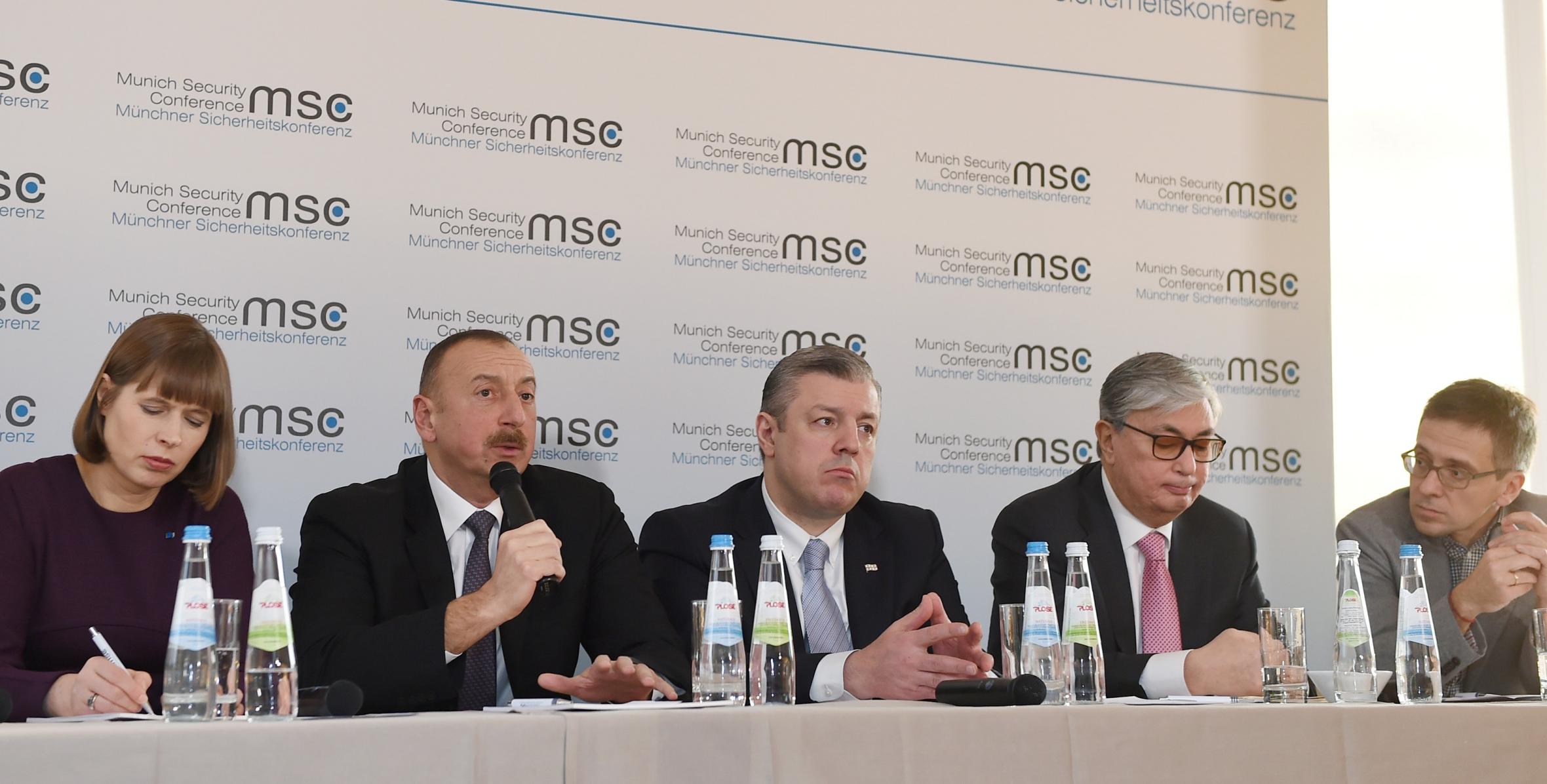 Ilham Aliyev attended panel discussion at Munich Security Conference