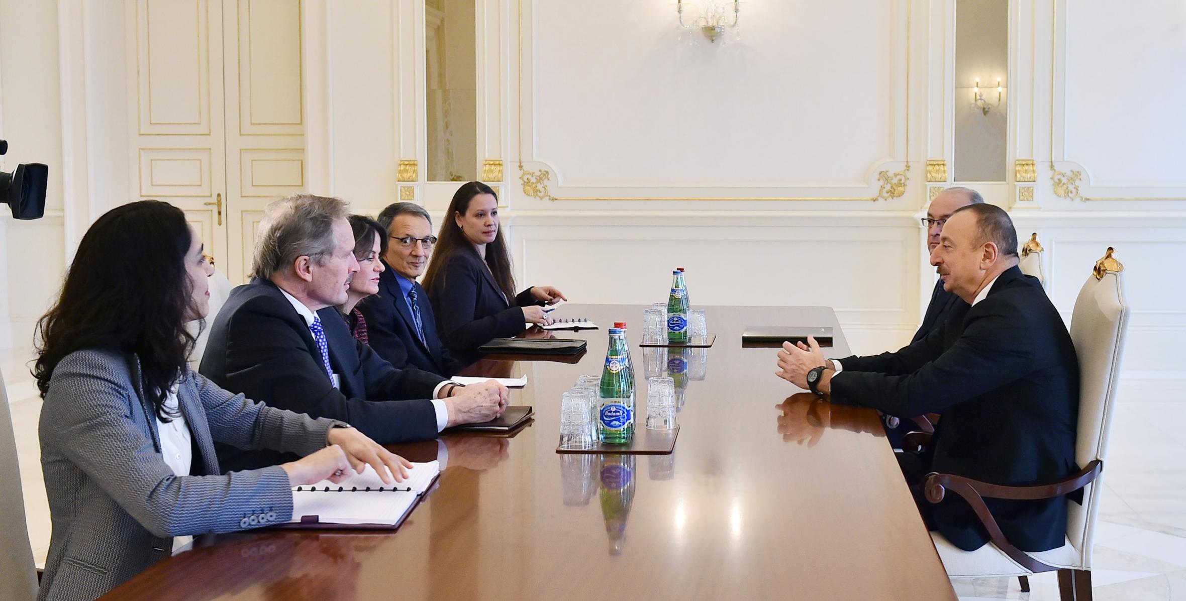 Ilham Aliyev received US delegation