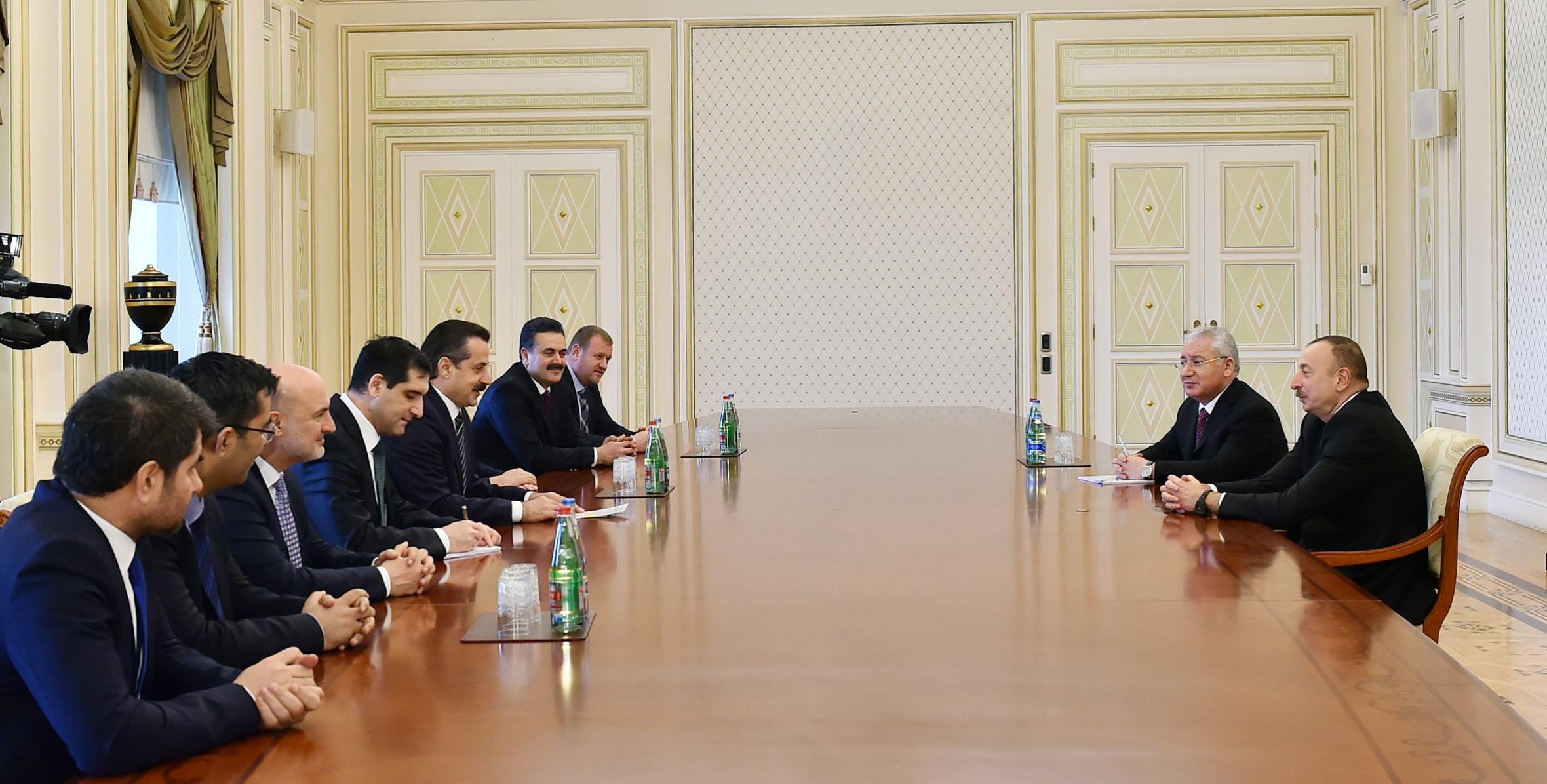 Ильхам Алиев принял делегацию во главе с министром продовольствия, сельского хозяйства и животноводства Турции