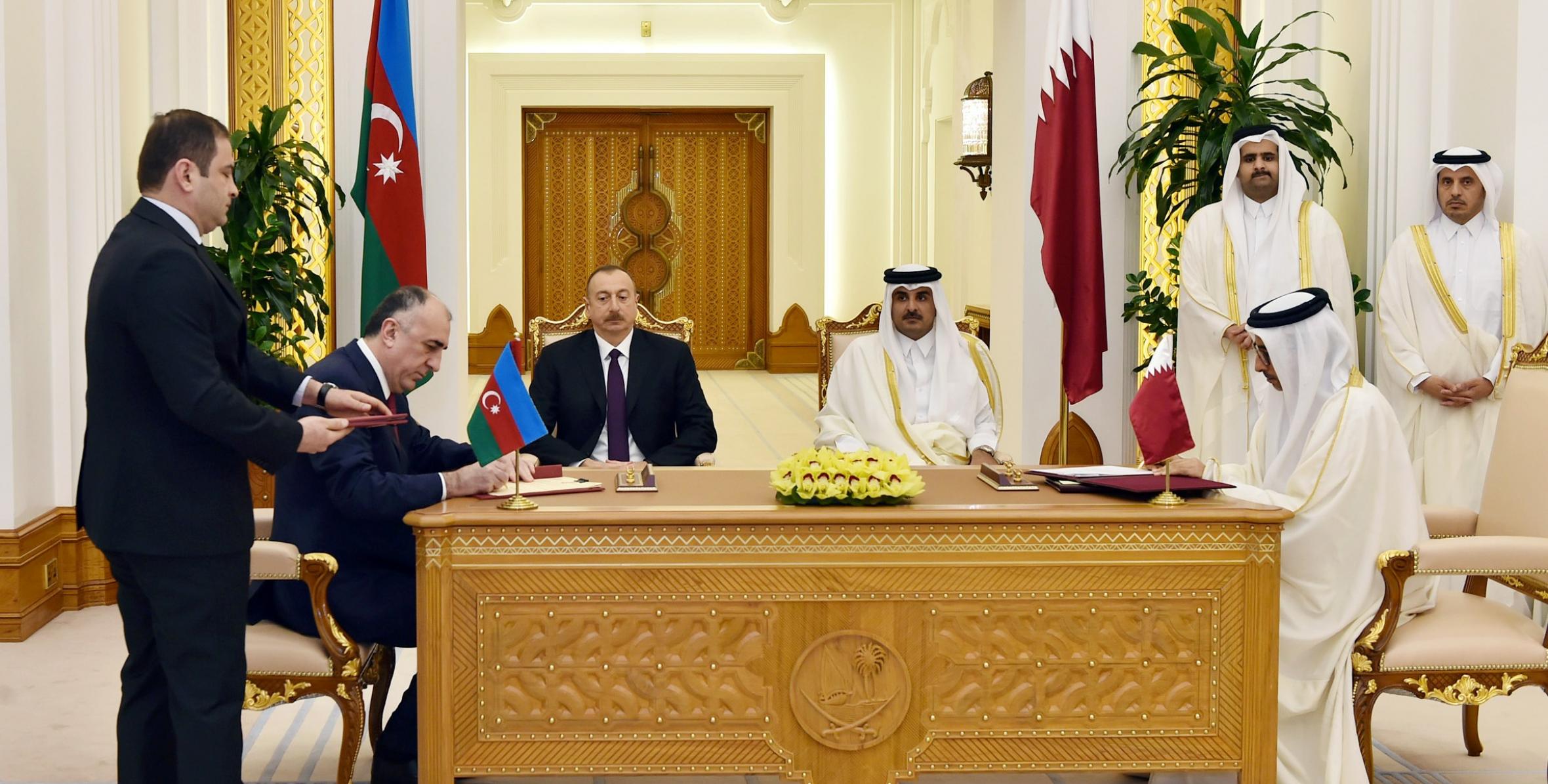 Подписаны азербайджано-катарские документы