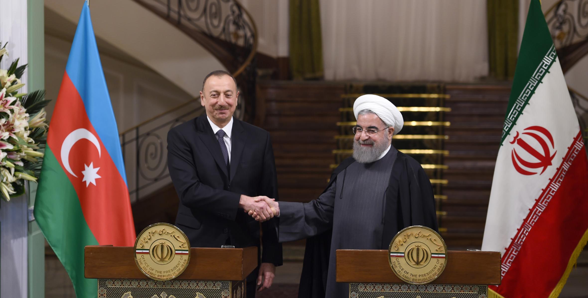 Azerbaijani, Iranian presidents made press statements