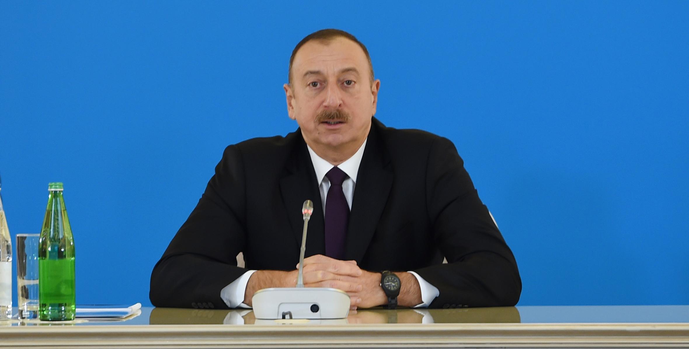 Речь Ильхама Алиева на третьем заседании министров в рамках Консультативного совета Южного газового коридора