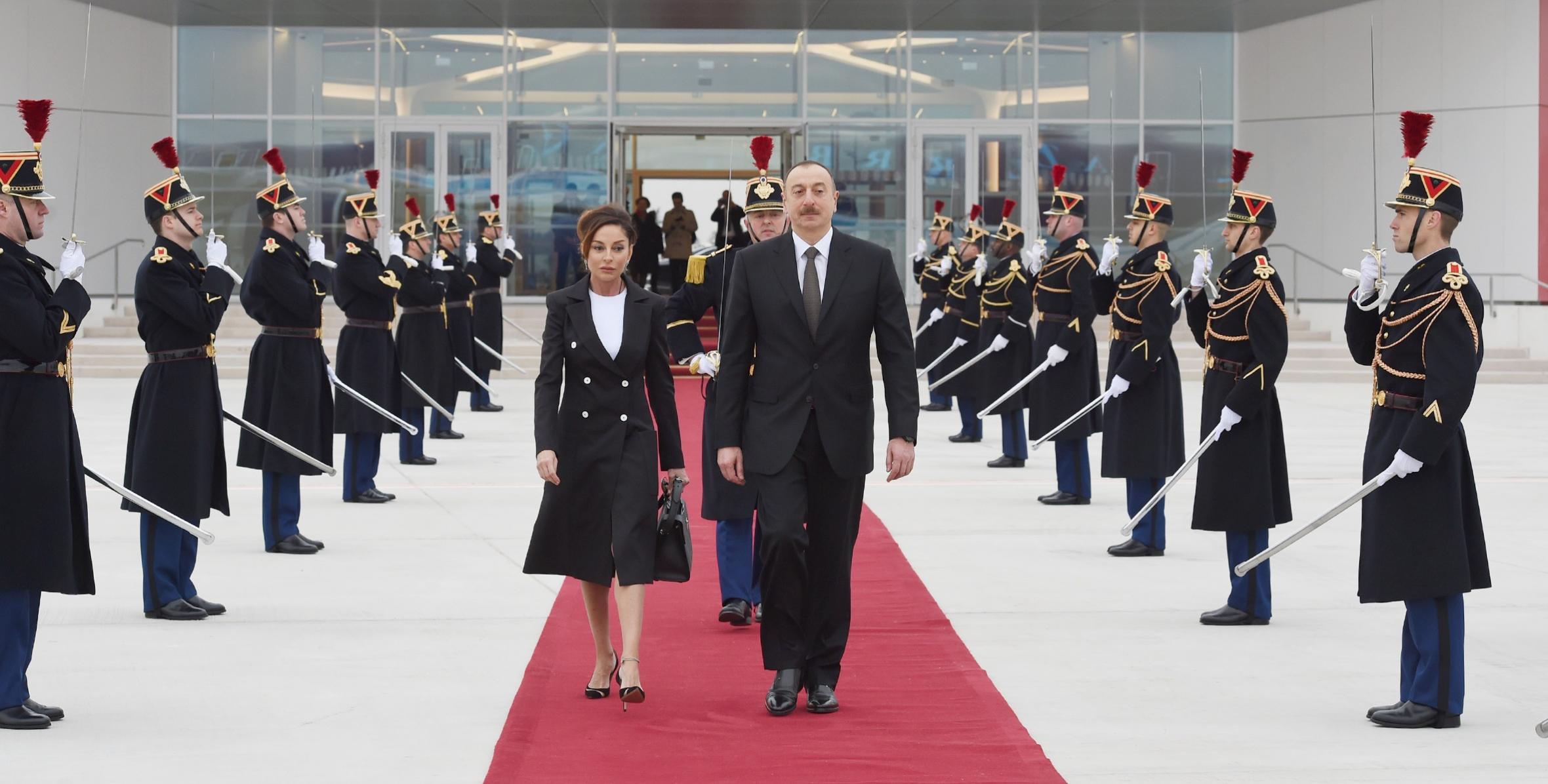 Завершился официальный визит Ильхама Алиева во Французскую Республику