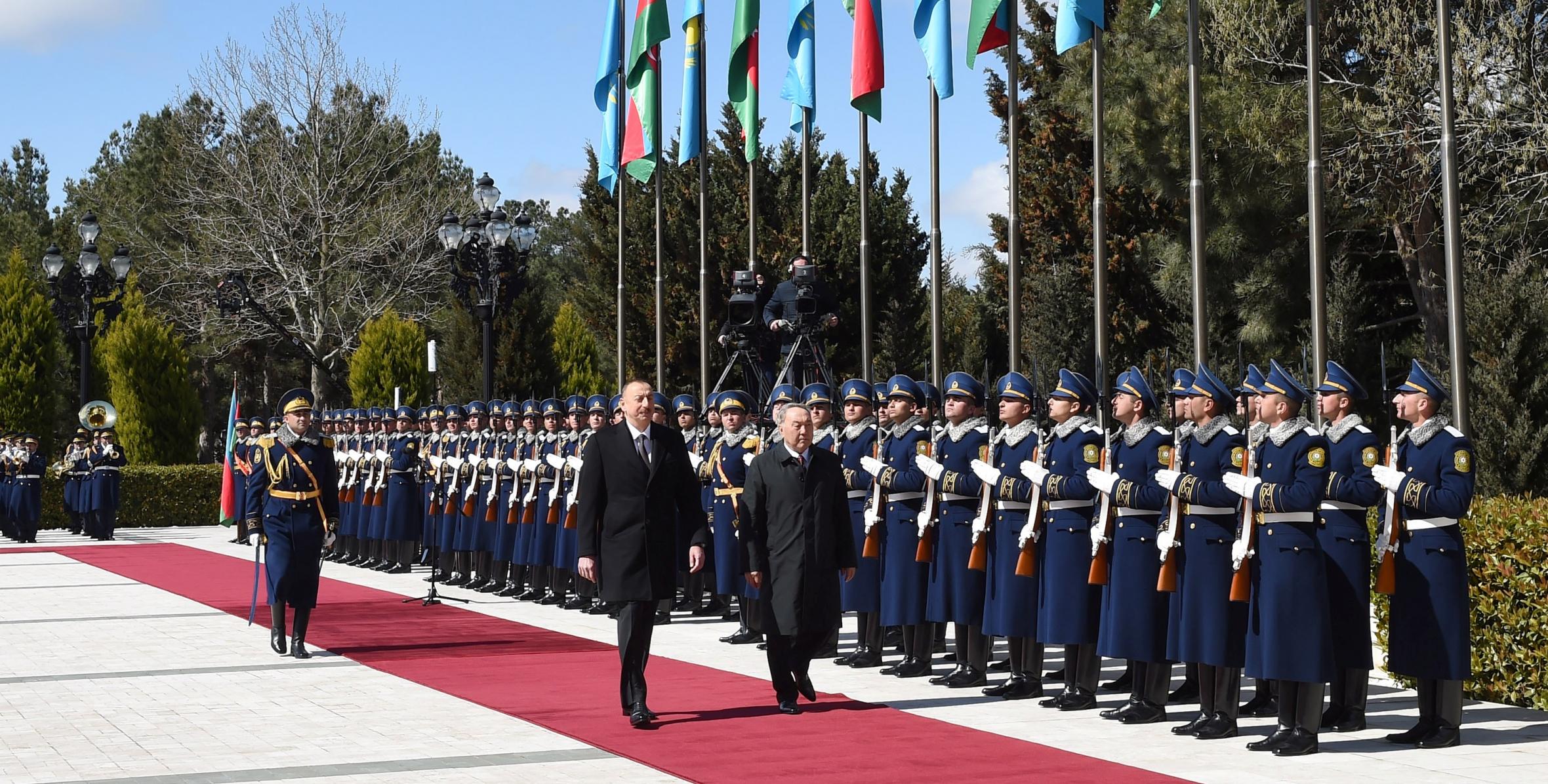 Official welcome ceremony was held for Kazakh President Nursultan Nazarbayev