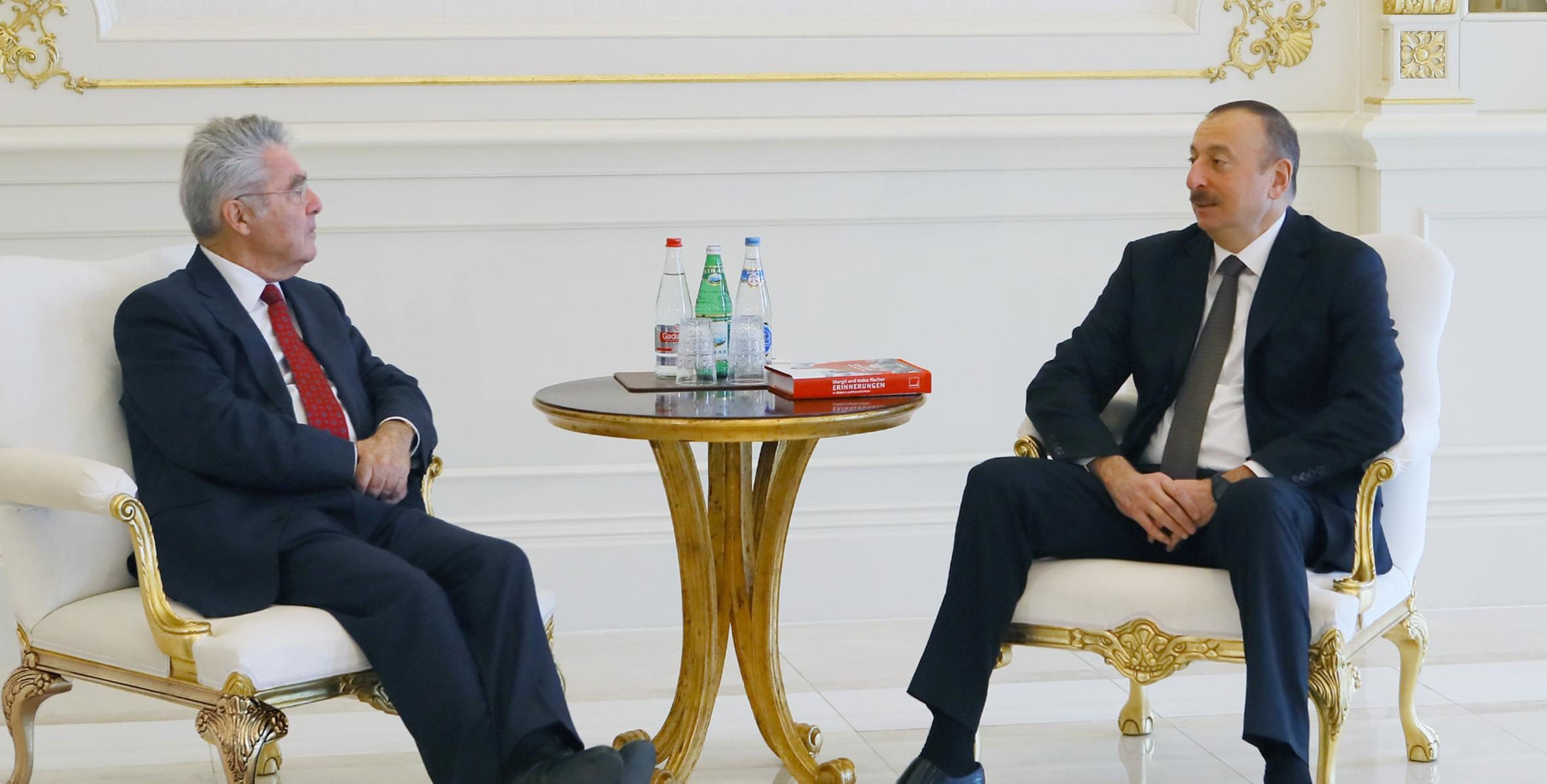Ilham Aliyev received former Austrian President Heinz Fischer