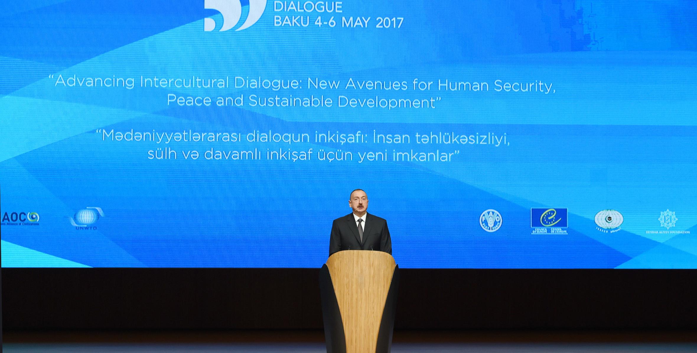 Ilham Aliyev attends opening of 4th World Forum on Intercultural Dialogue