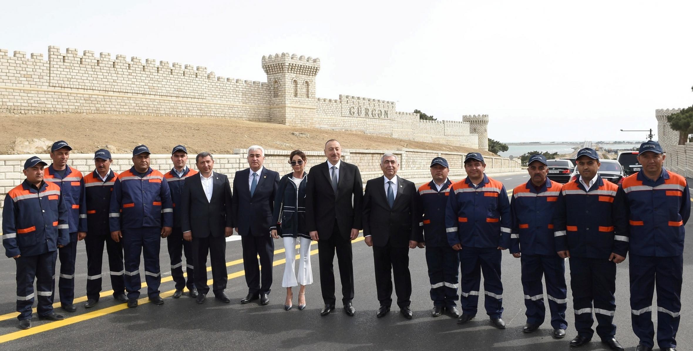 Ильхам Алиев принял участие в открытии нового моста в Пираллахинском районе