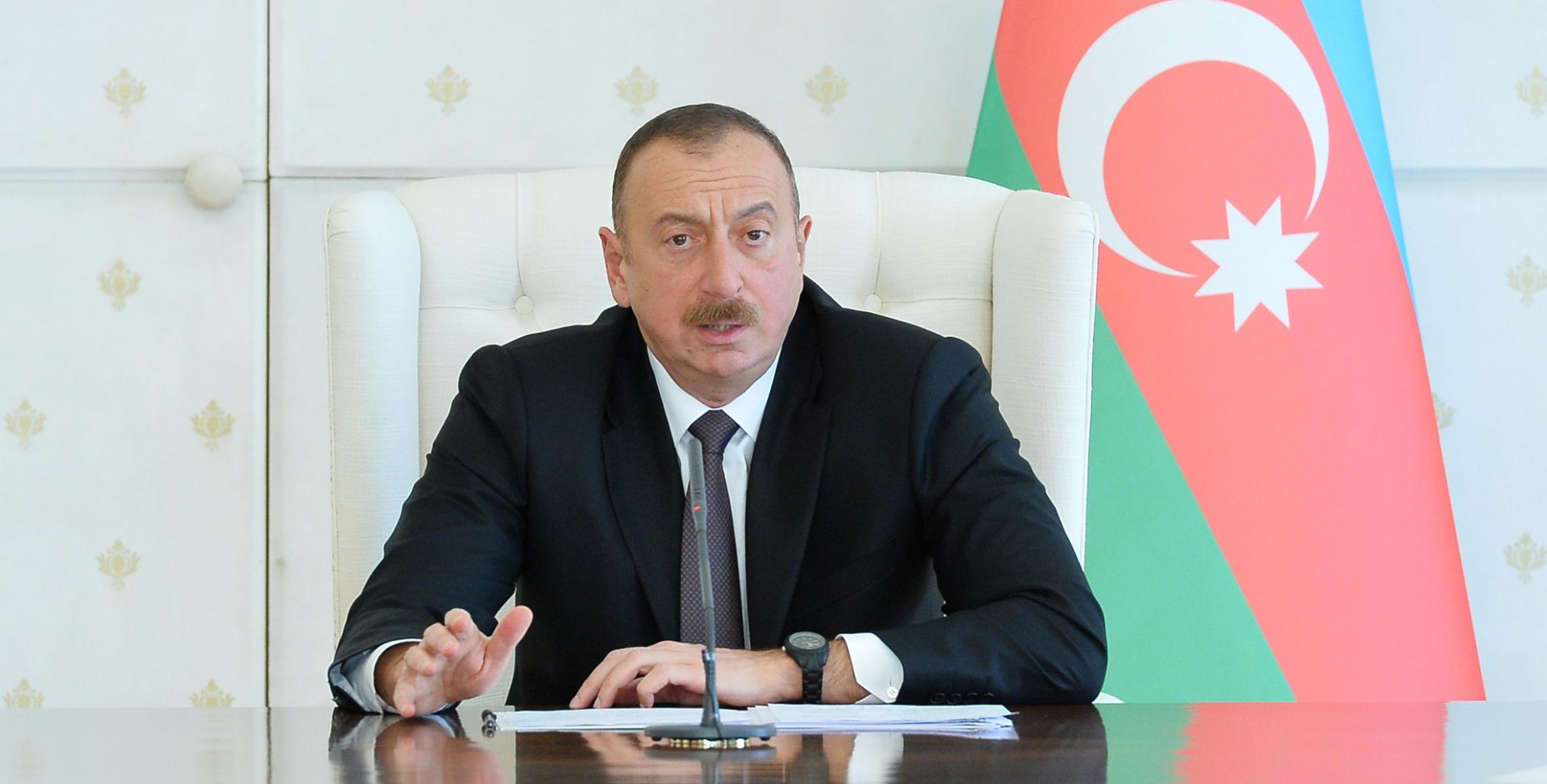 Closing speech by Ilham Aliyev at the meeting of Cabinet meeting on results of first quarter of 2017 and future tasks