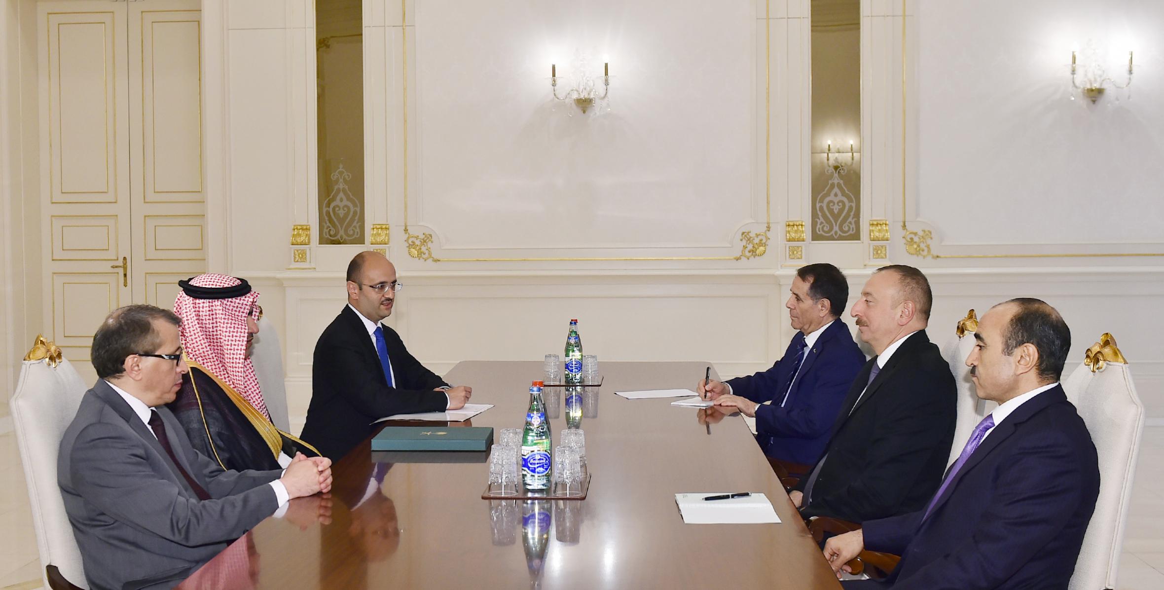 Ilham Aliyev received Saudi Minister of State for Gulf Affairs