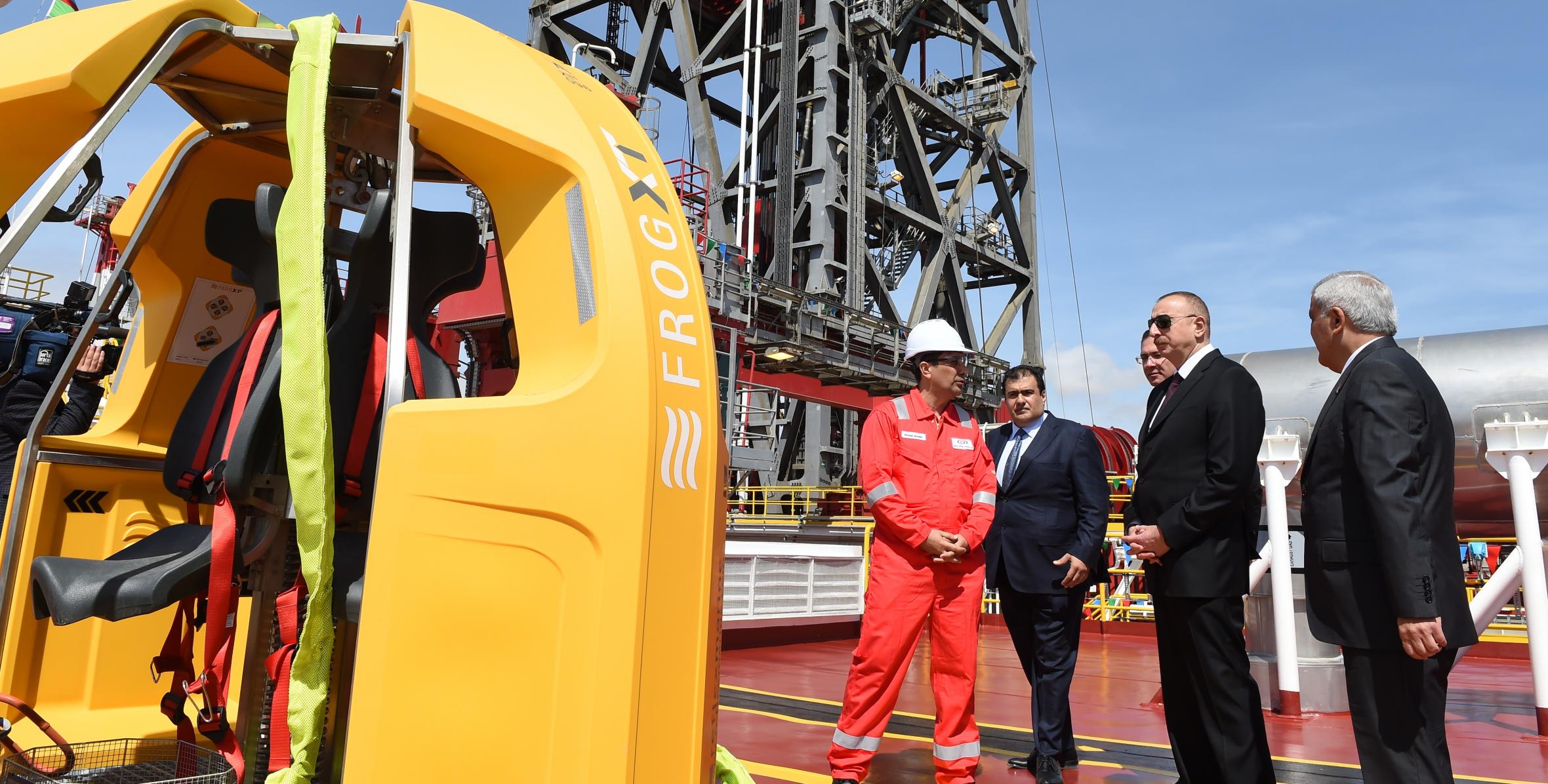 Ilham Aliyev attended opening of drilling plant after Heydar Aliyev